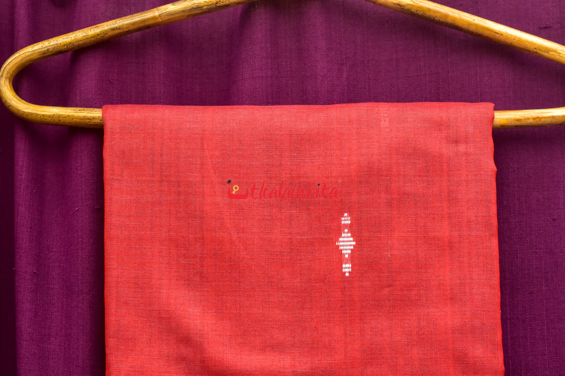 Maroon Eri Phoda Anchal Tussar Saree