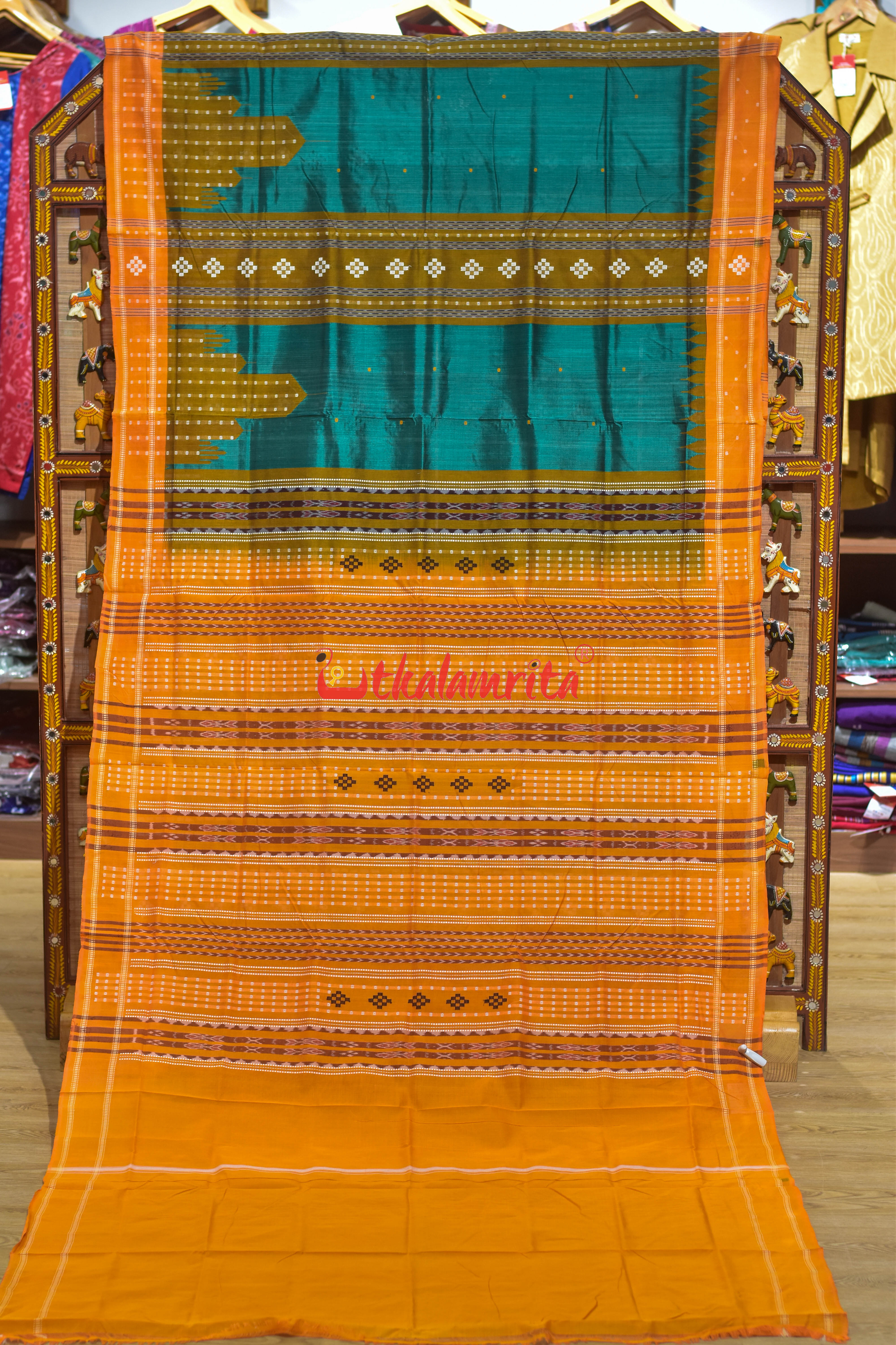 Sumati Green Mahal Bapta Saree