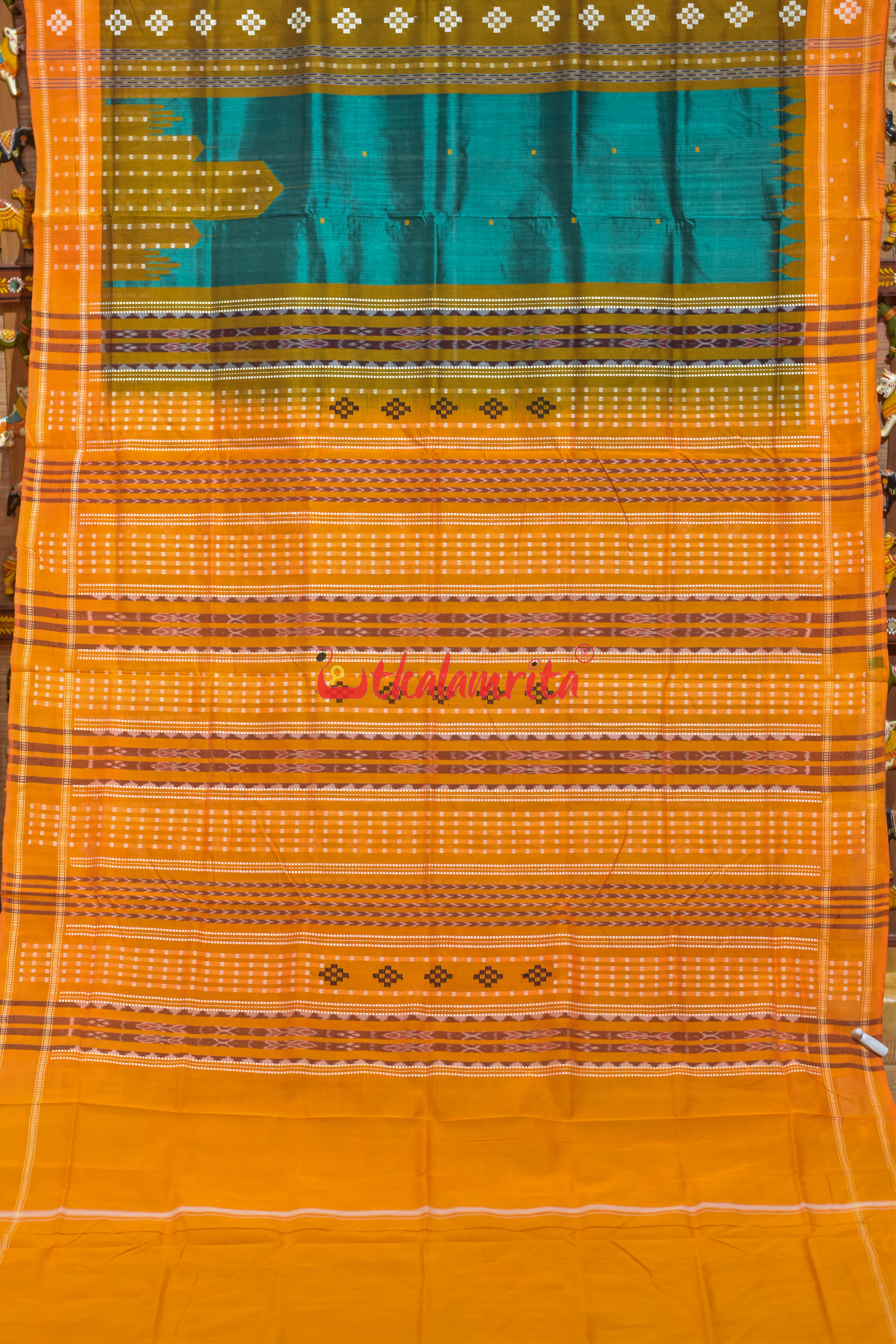Sumati Green Mahal Bapta Saree