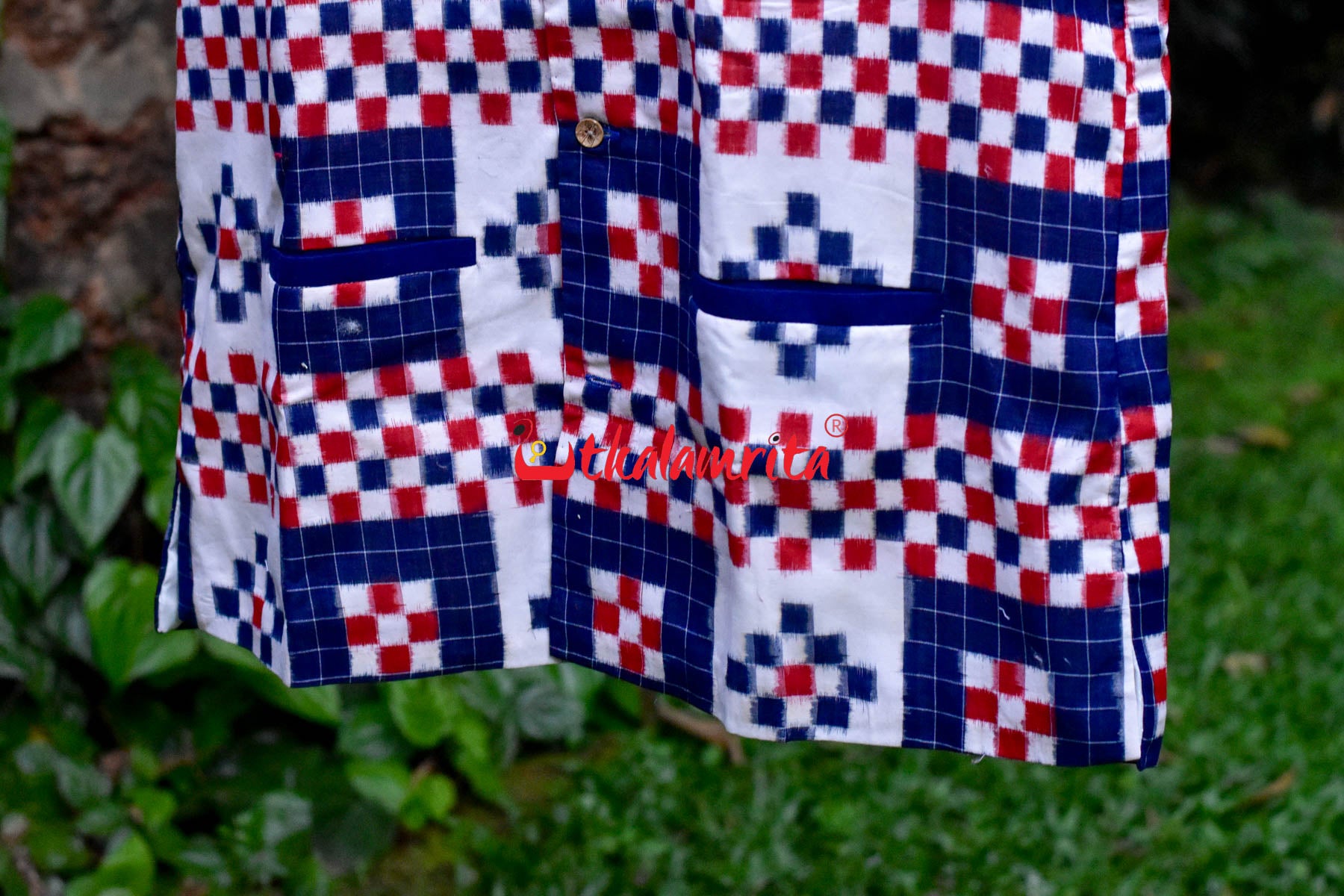 5 Kuthi Sandwiched Pasapali Blue (Men's Half Jacket)