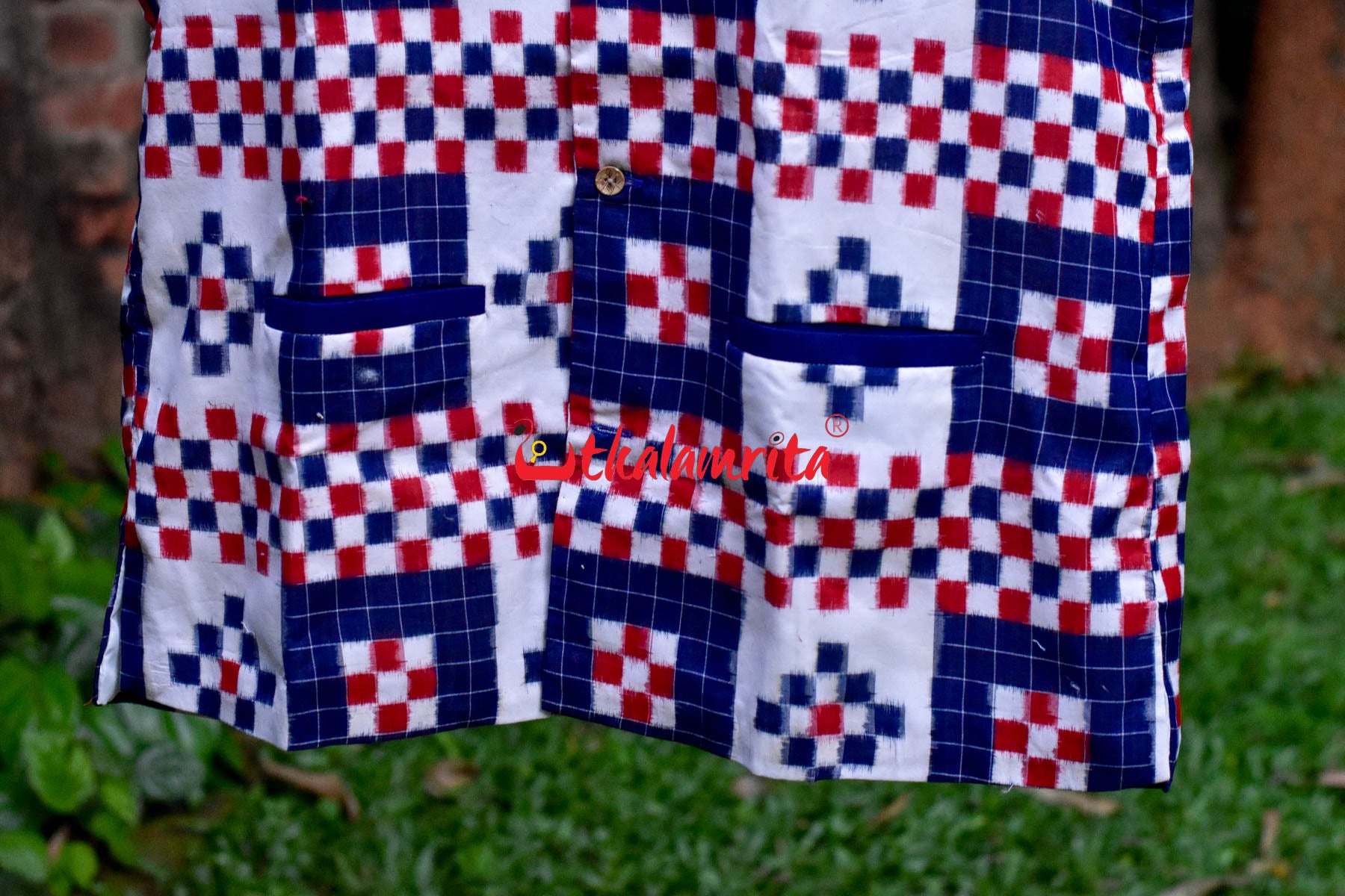 5 Kuthi Sandwiched Pasapali Blue (Men's Half Jacket)