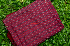 Sambalpuri Maroon Arrows Ikat (Fabric)