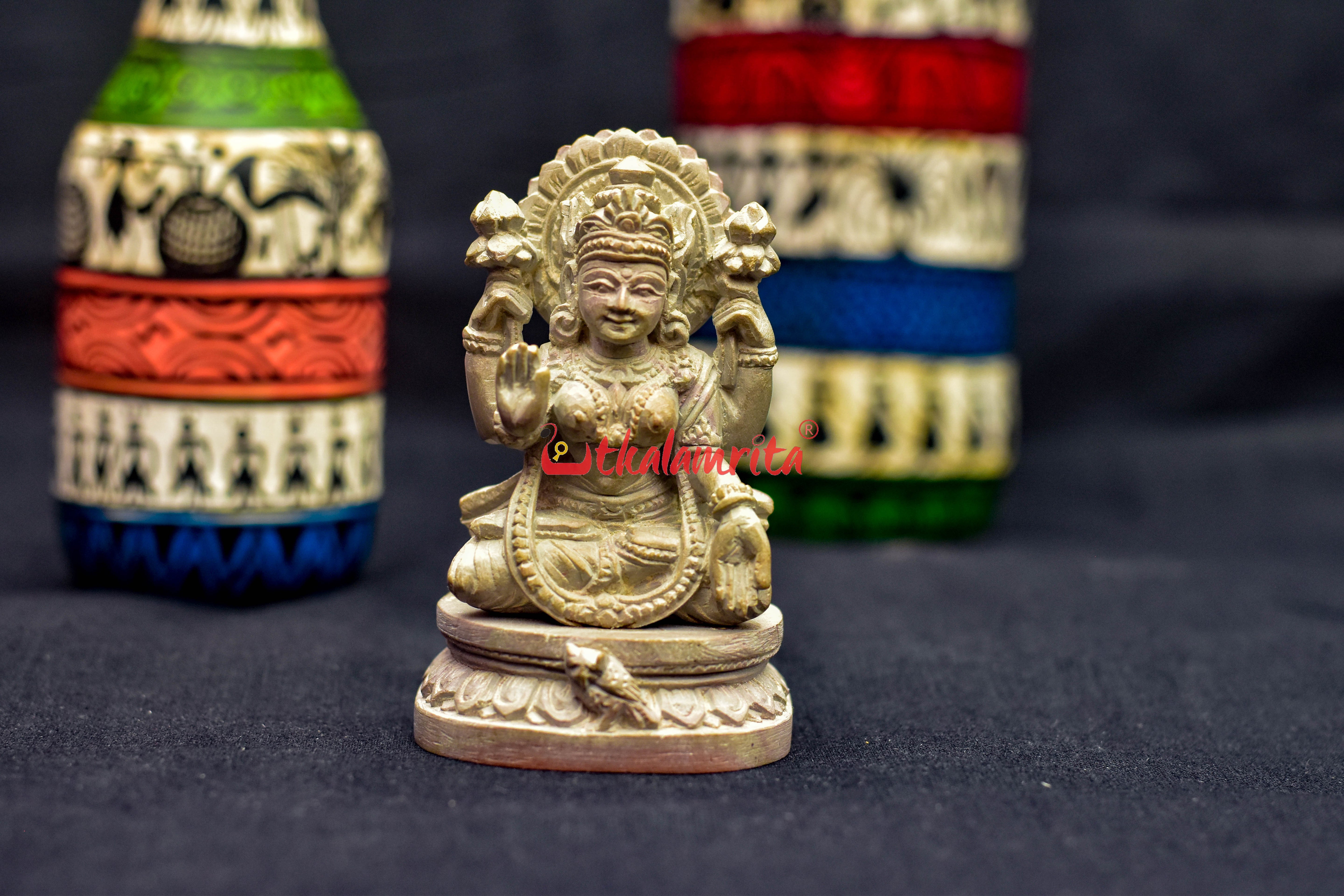 Lakhmi Konark Stone Carving Idol