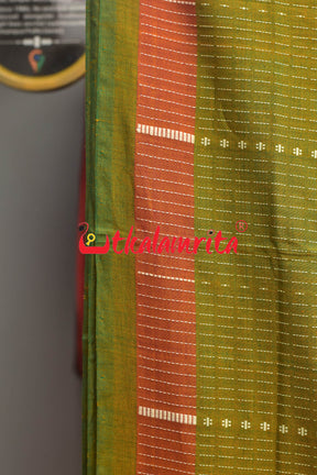 Golden Dhalapathar Double Arghya Cotton Saree