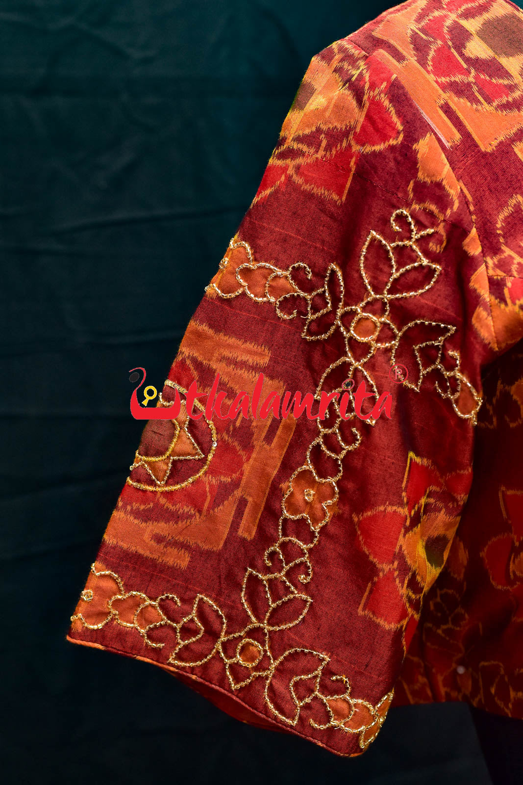 Lakhmi Jantra Rust Bapta Designer (Blouse)