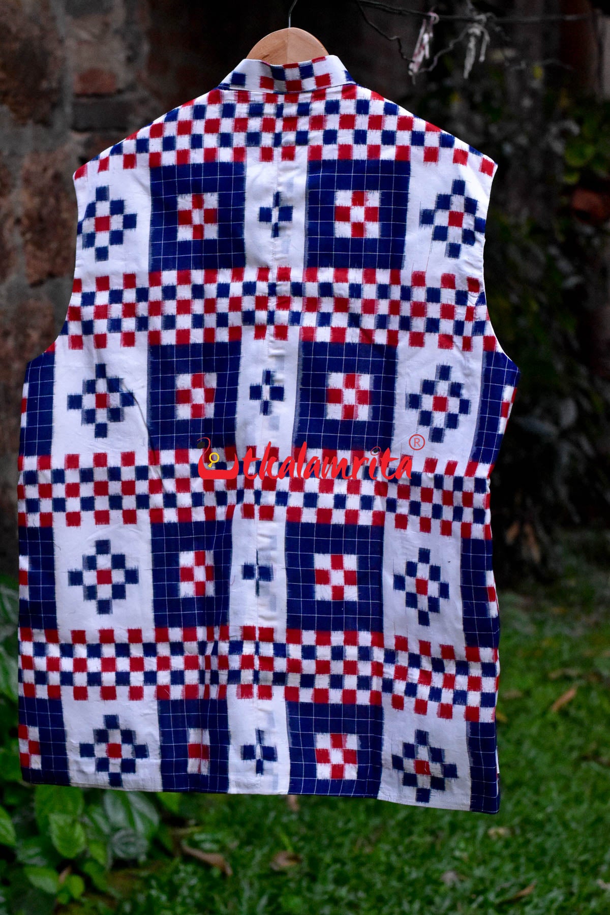 5 Kuthi Sandwiched Pasapali Blue (Men's Half Jacket)