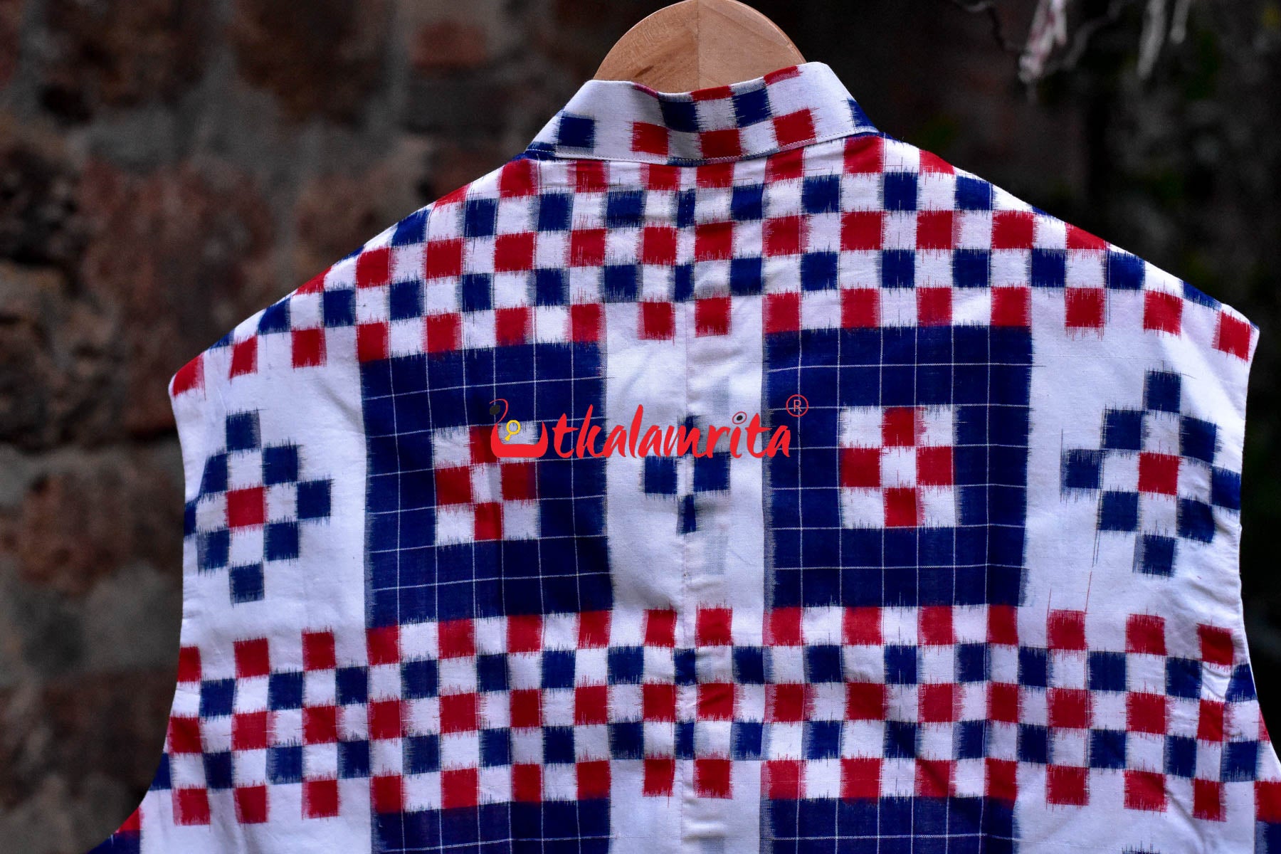 5 Kuthi Sandwiched Pasapali Blue (Men's Half Jacket)
