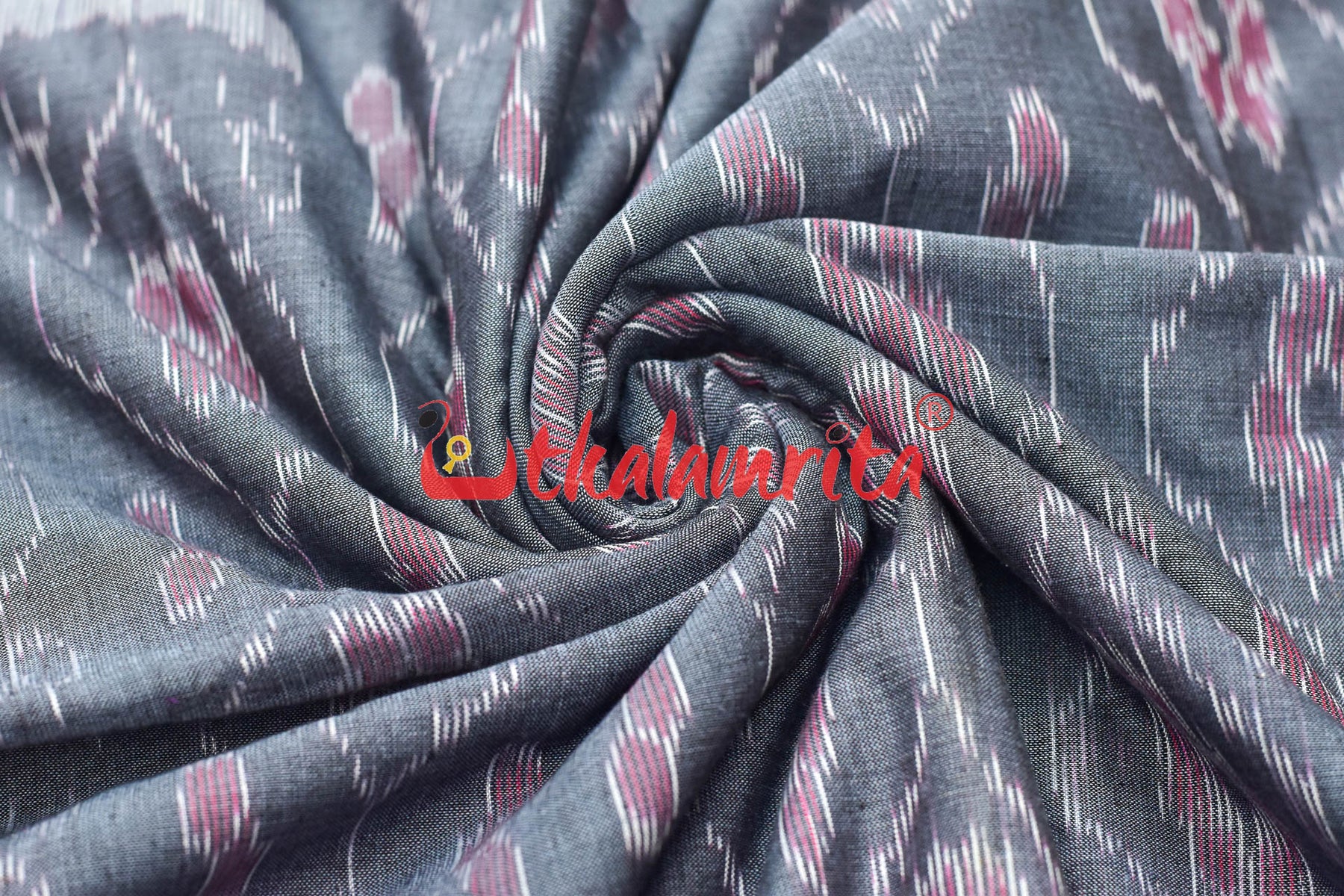 Ash Grey Phula Bandha (Fabric)