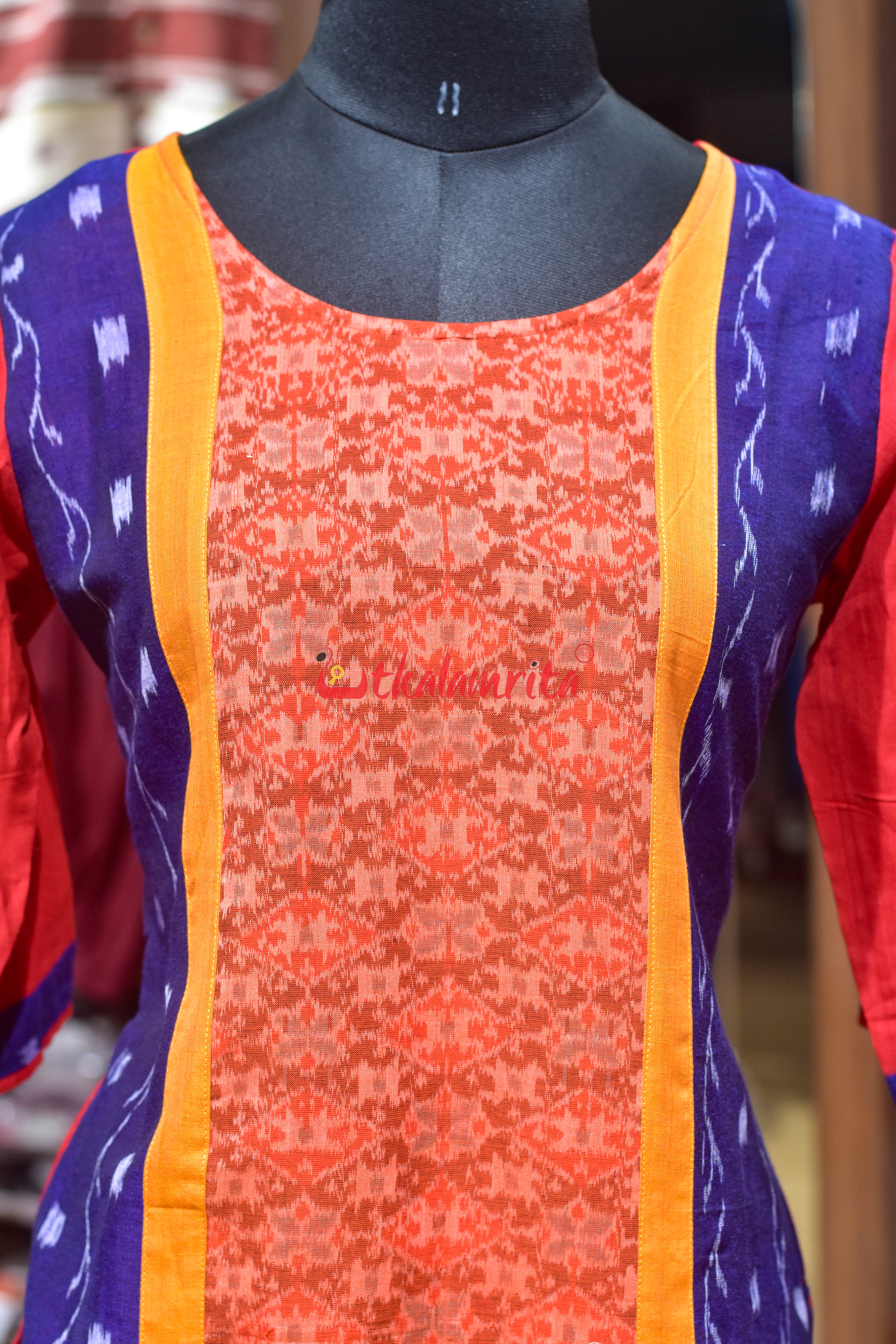 Fiery Ikat Grace (Ladies Kurti)