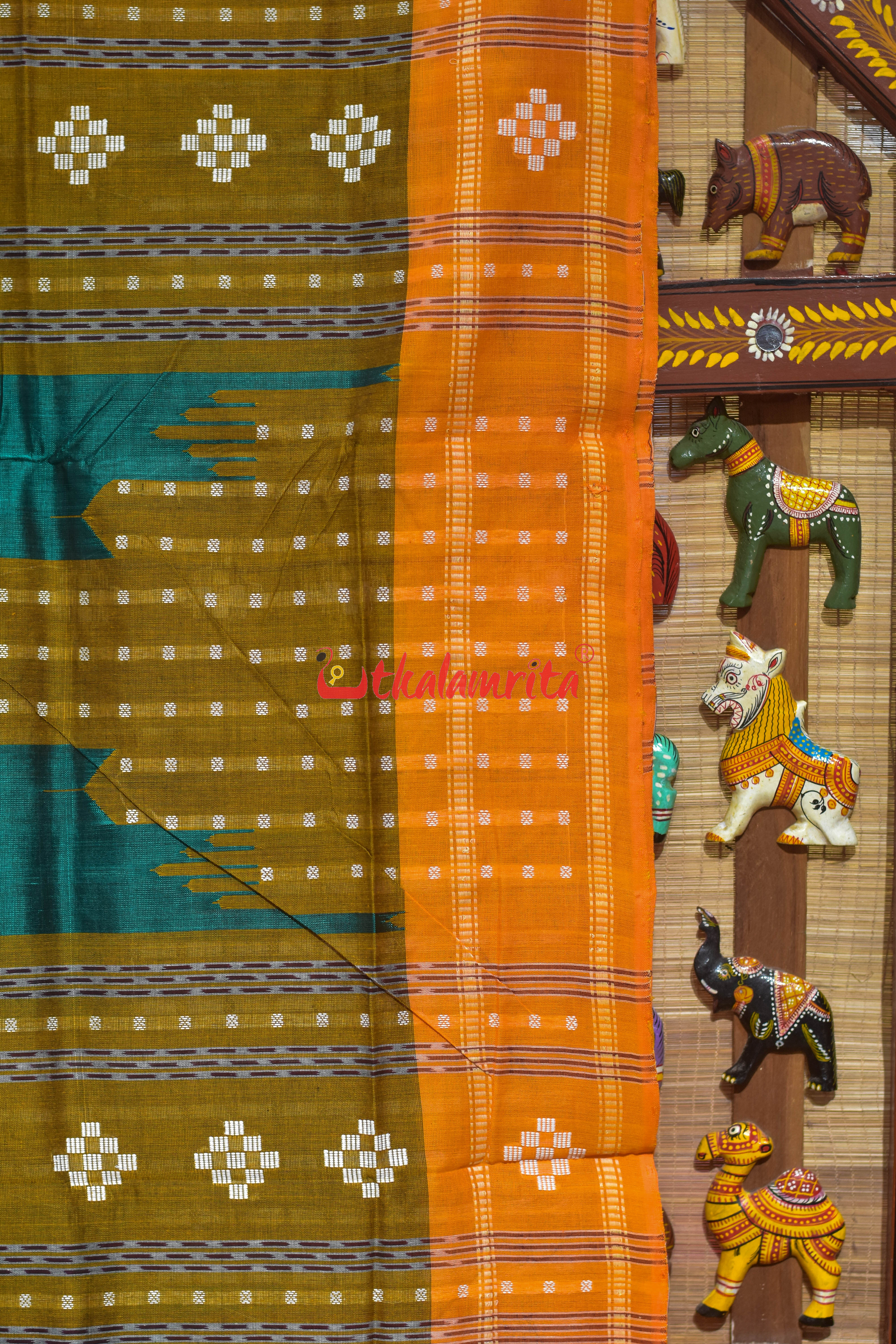Sumati Green Mahal Bapta Saree