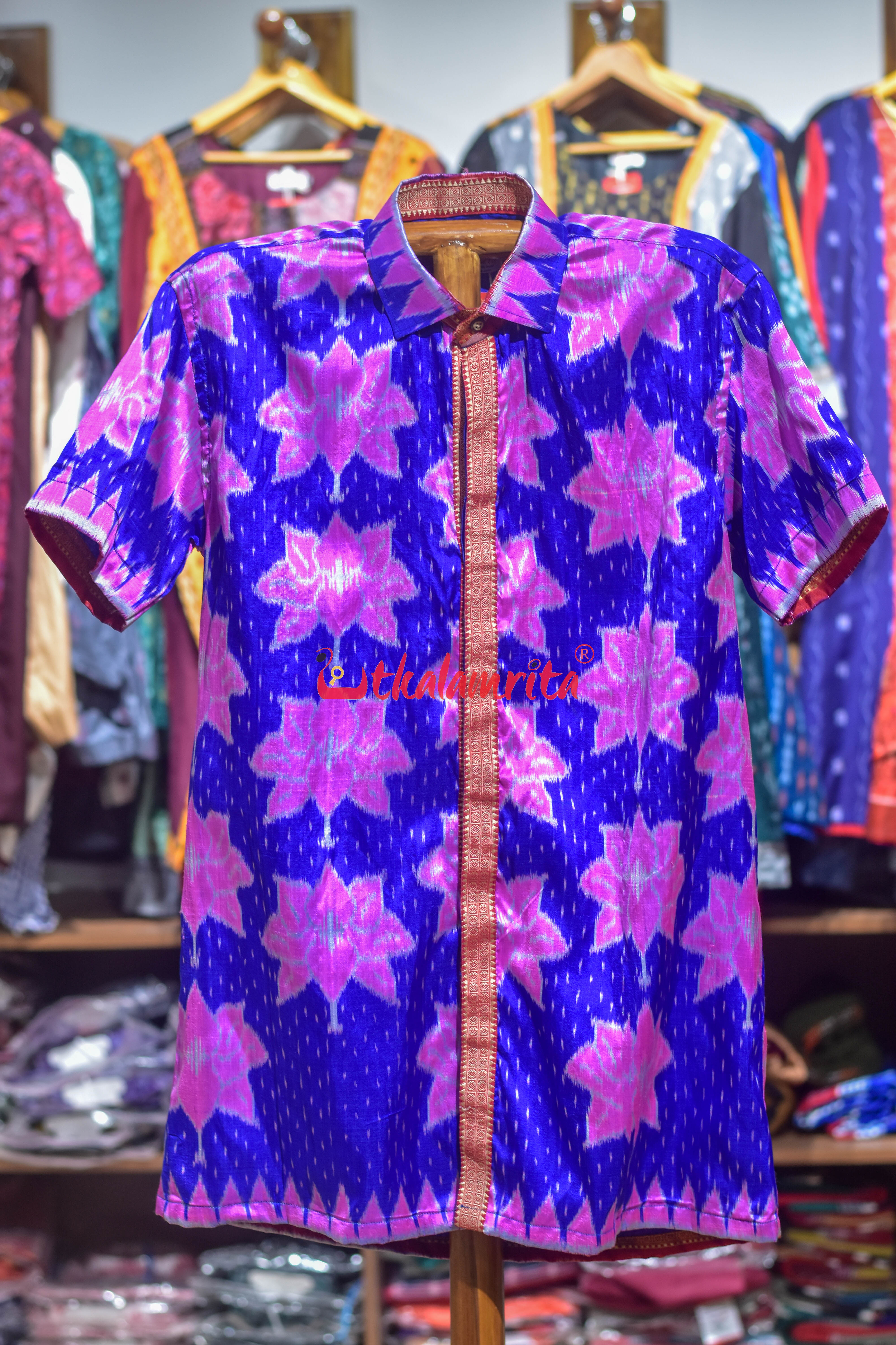 Blue Body Lotus (Men's Shirt)