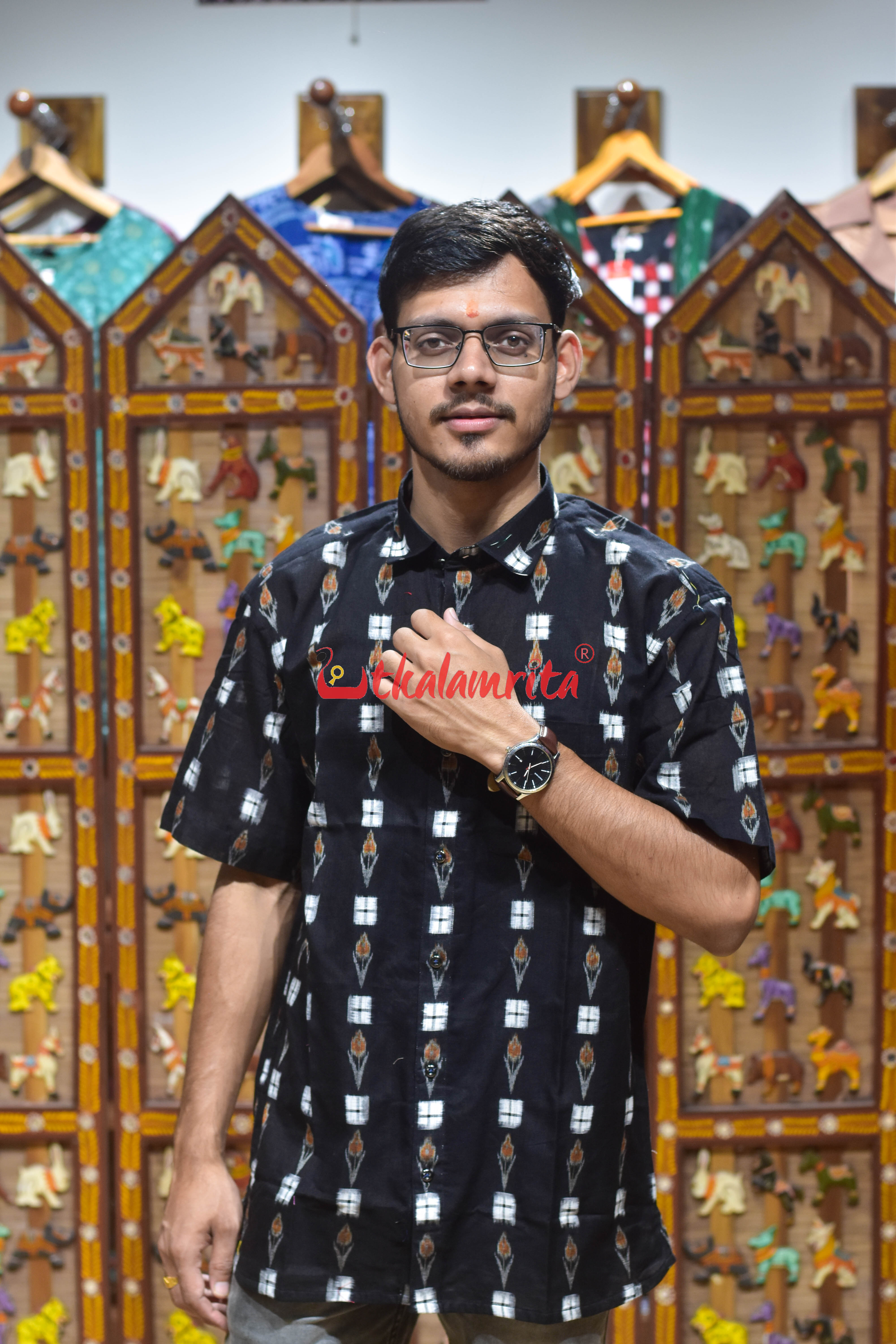 Black Labanga Pasapali (Men's Half Shirt)