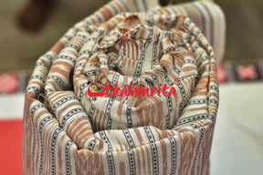 White Light Brown Ikat (Fabric)