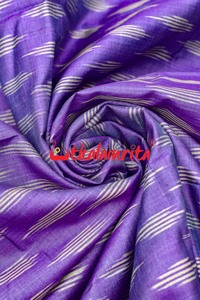 Purple Body Ikat Gopalpur Tussar (Fabric)