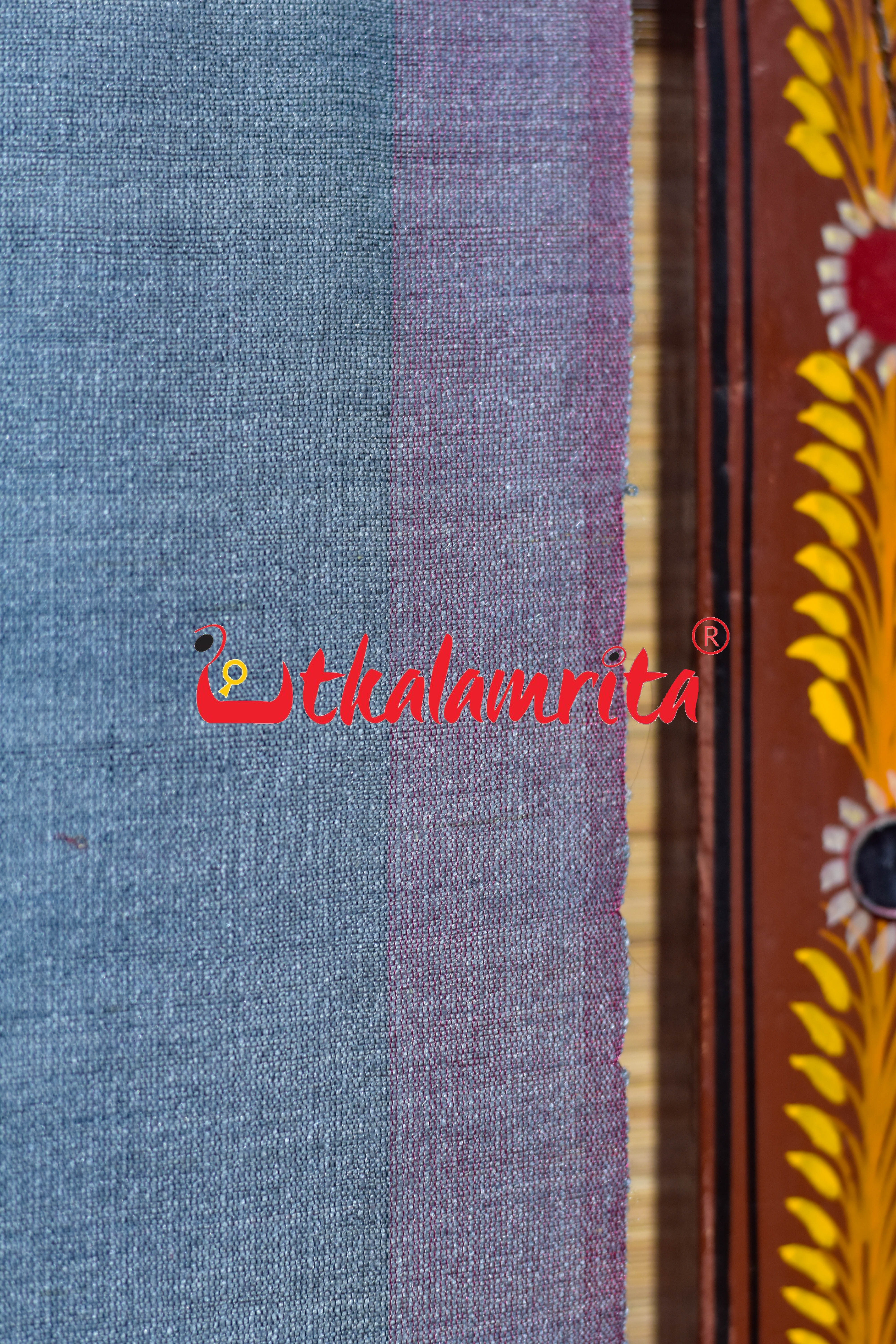 Grey Black Eri Tussar Jala Tussar (Dupatta)