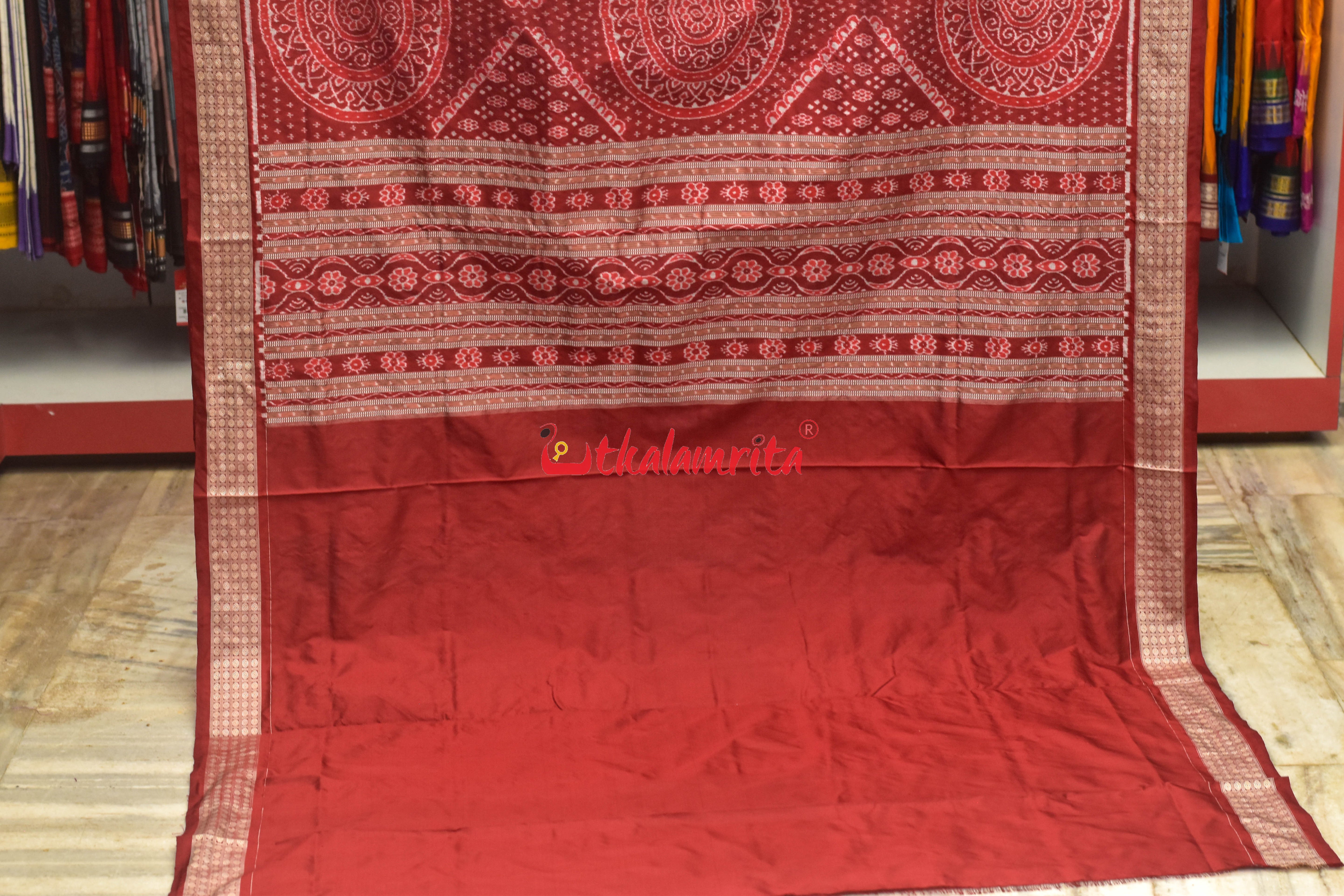 Sea Green Box Saura Doll Sambalpuri Silk Saree