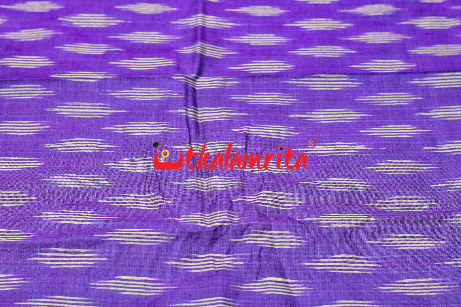 Purple Body Ikat Gopalpur Tussar (Fabric)