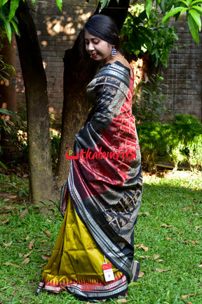 Swarnalata Doll Bomkai Double Border Silk Saree