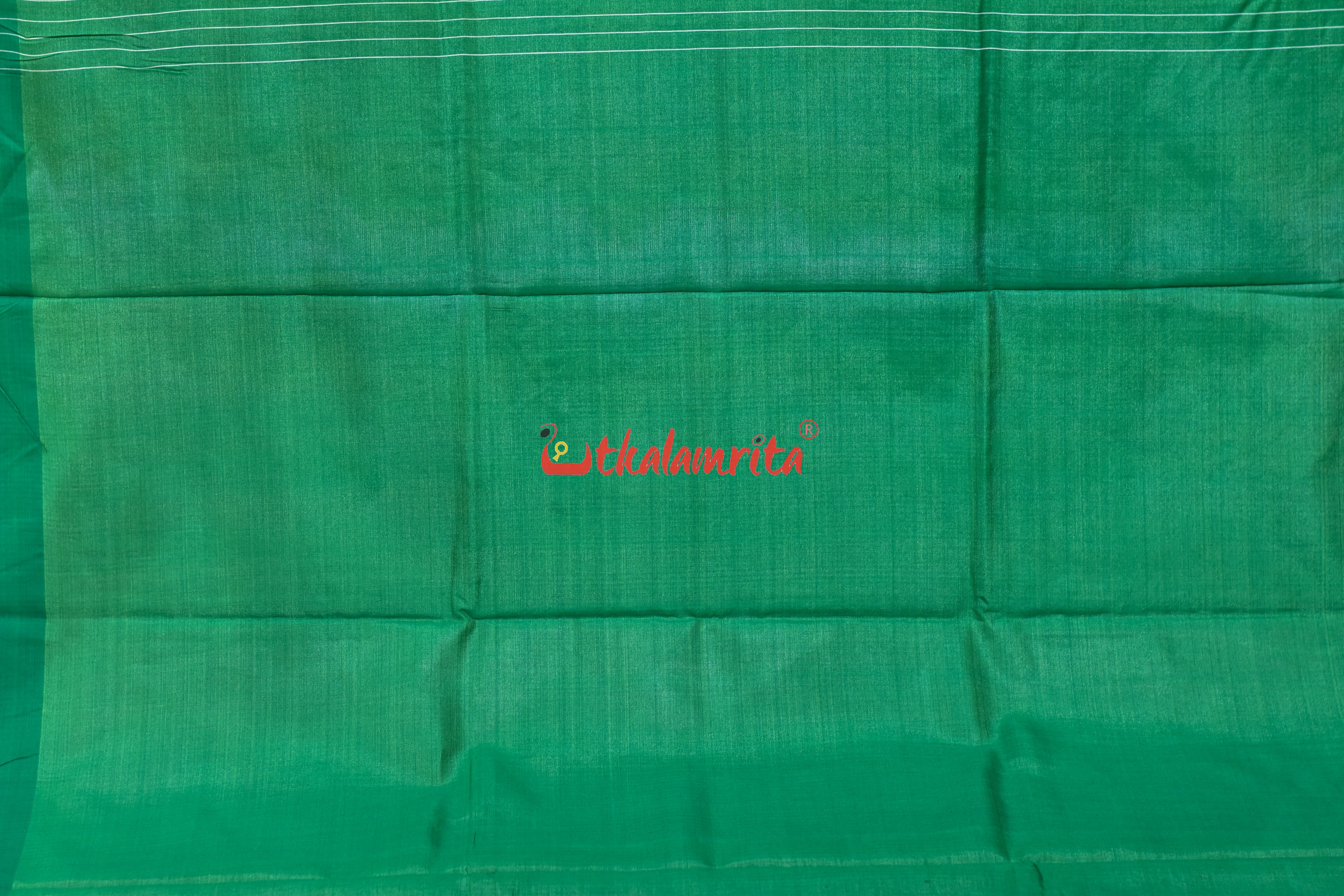 Magenta with Green Gopalpur Tussar Silk Saree
