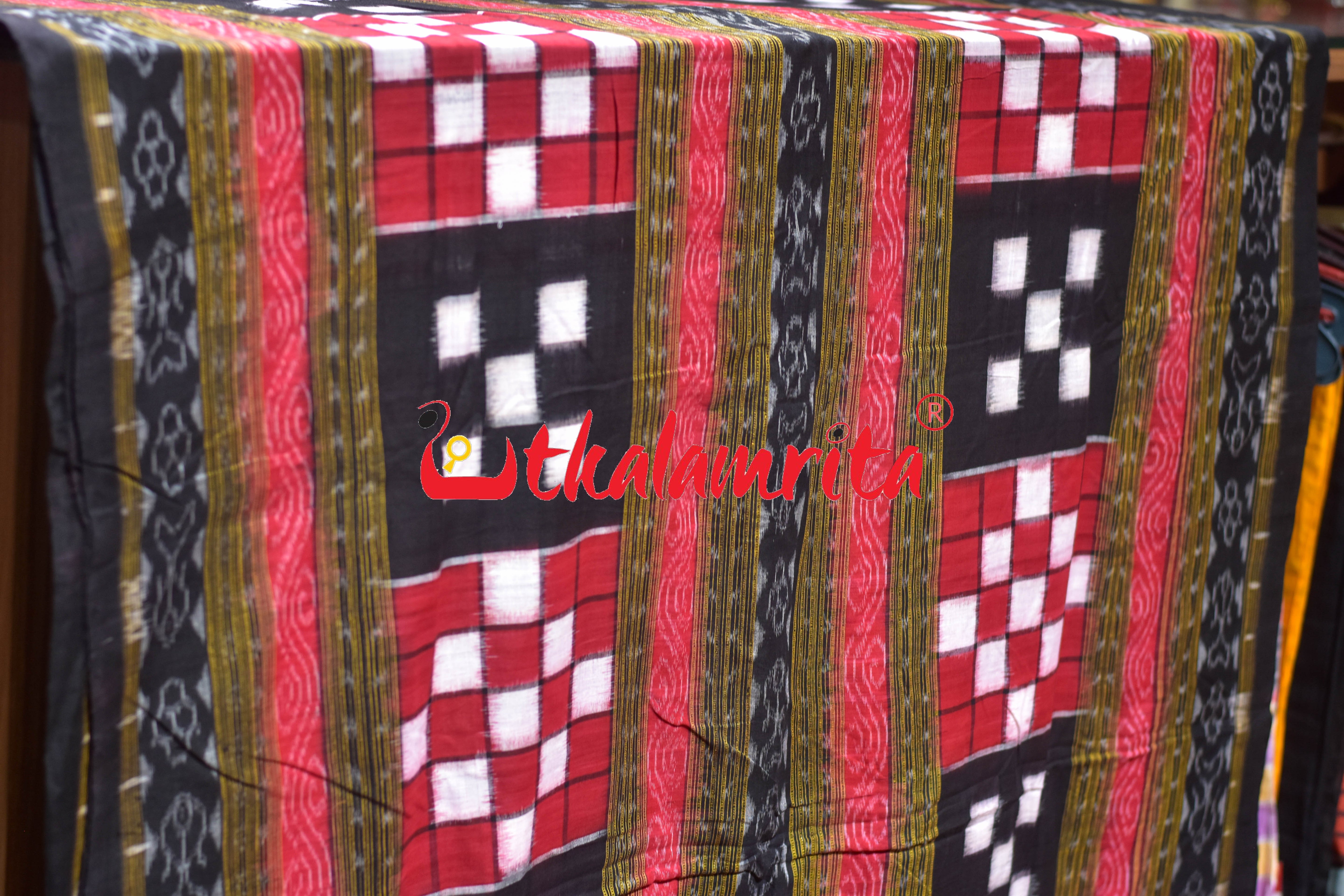 Red Black Bichitrapuri Cotton (Fabric)