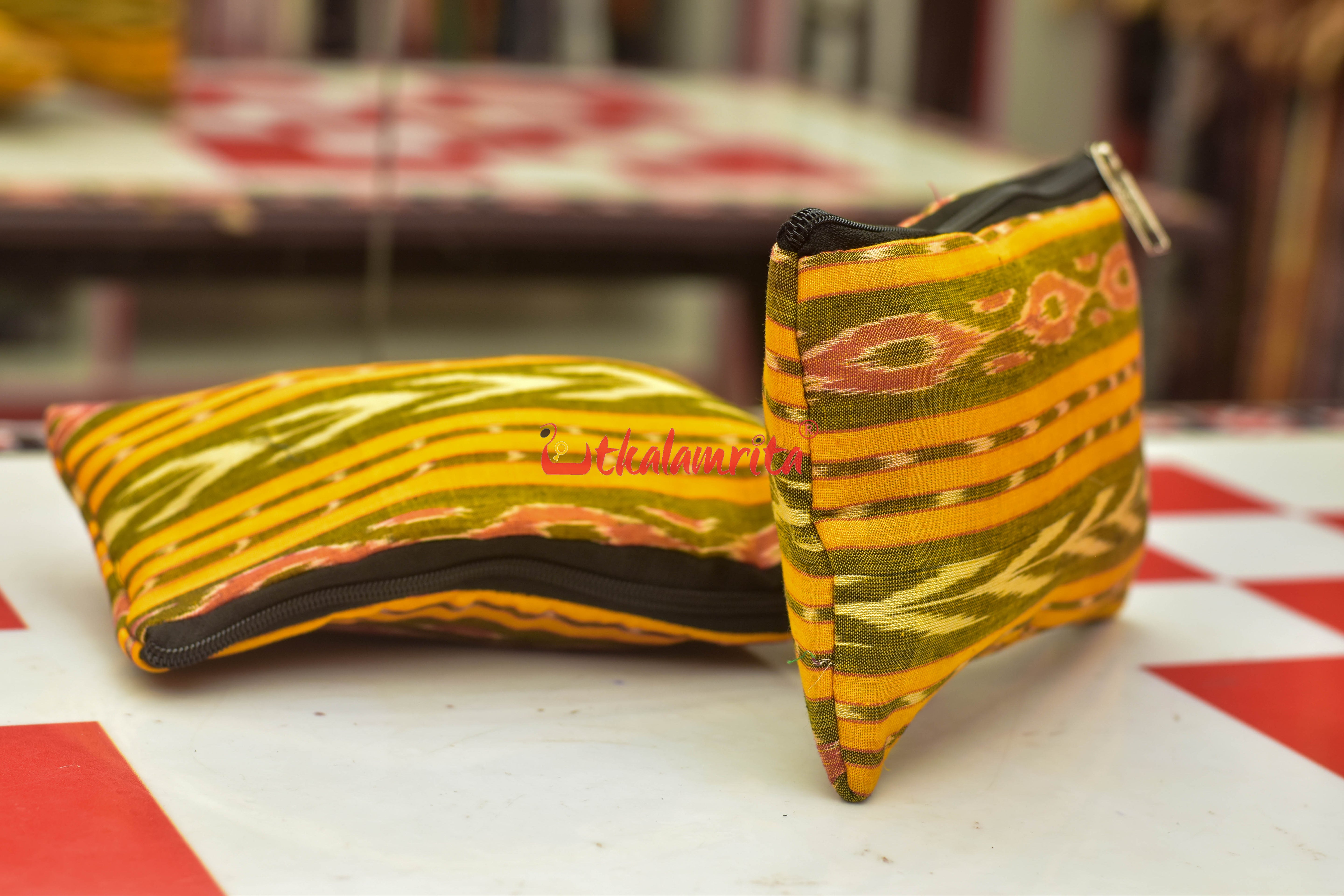 Lemon Ikat Small Purse
