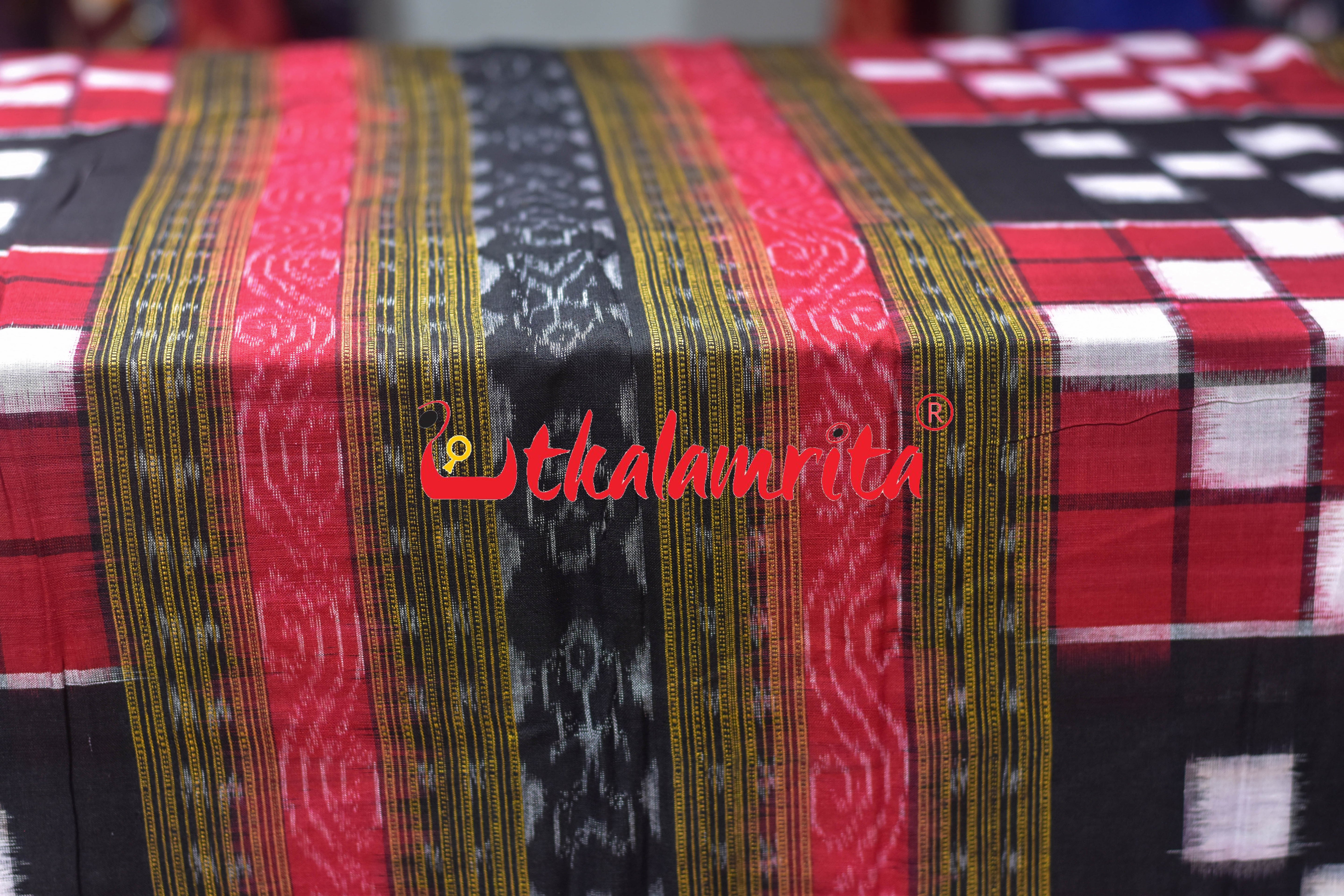 Red Black Bichitrapuri Cotton (Fabric)