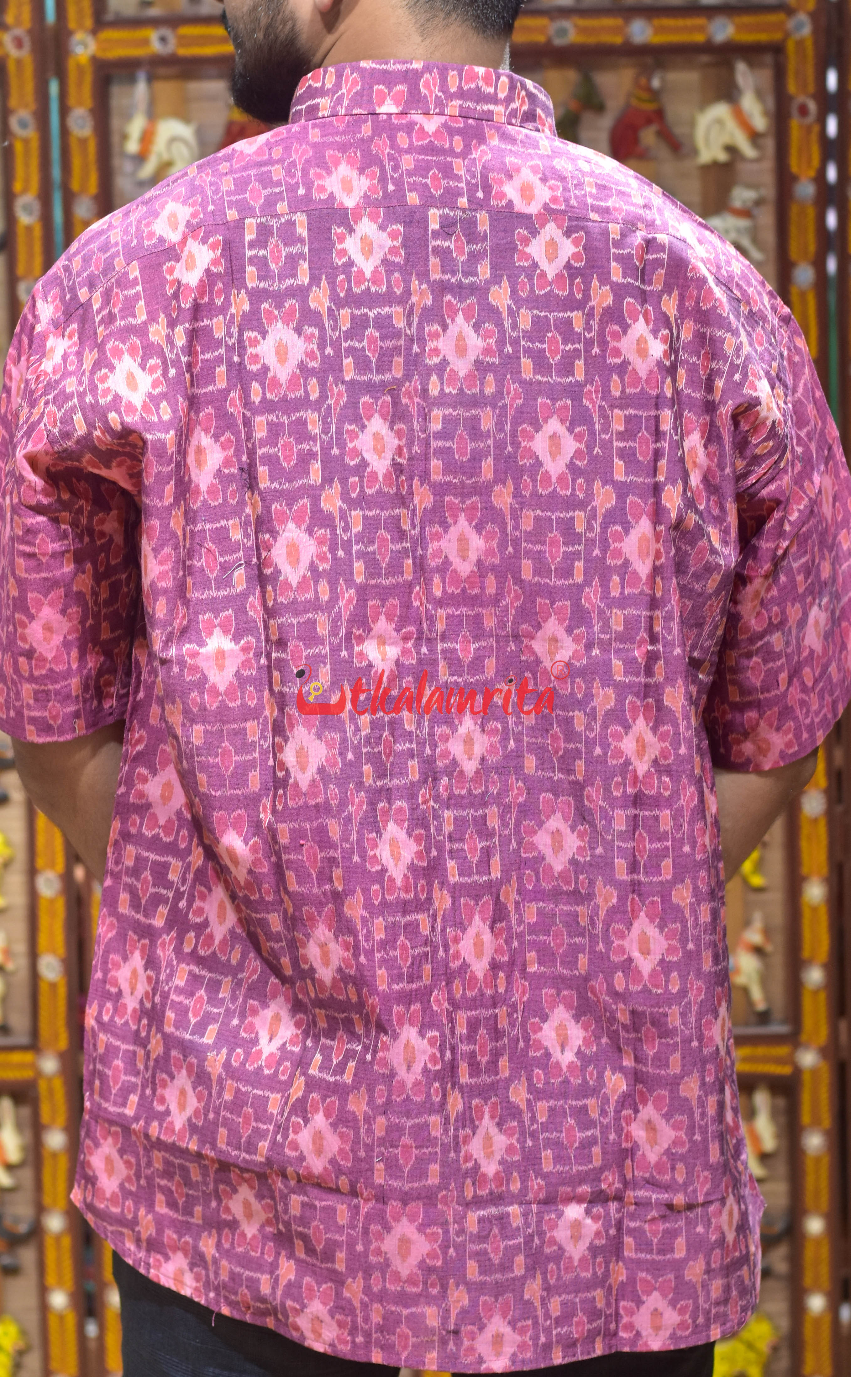 Pink Computer Design (Men's Half Shirt)