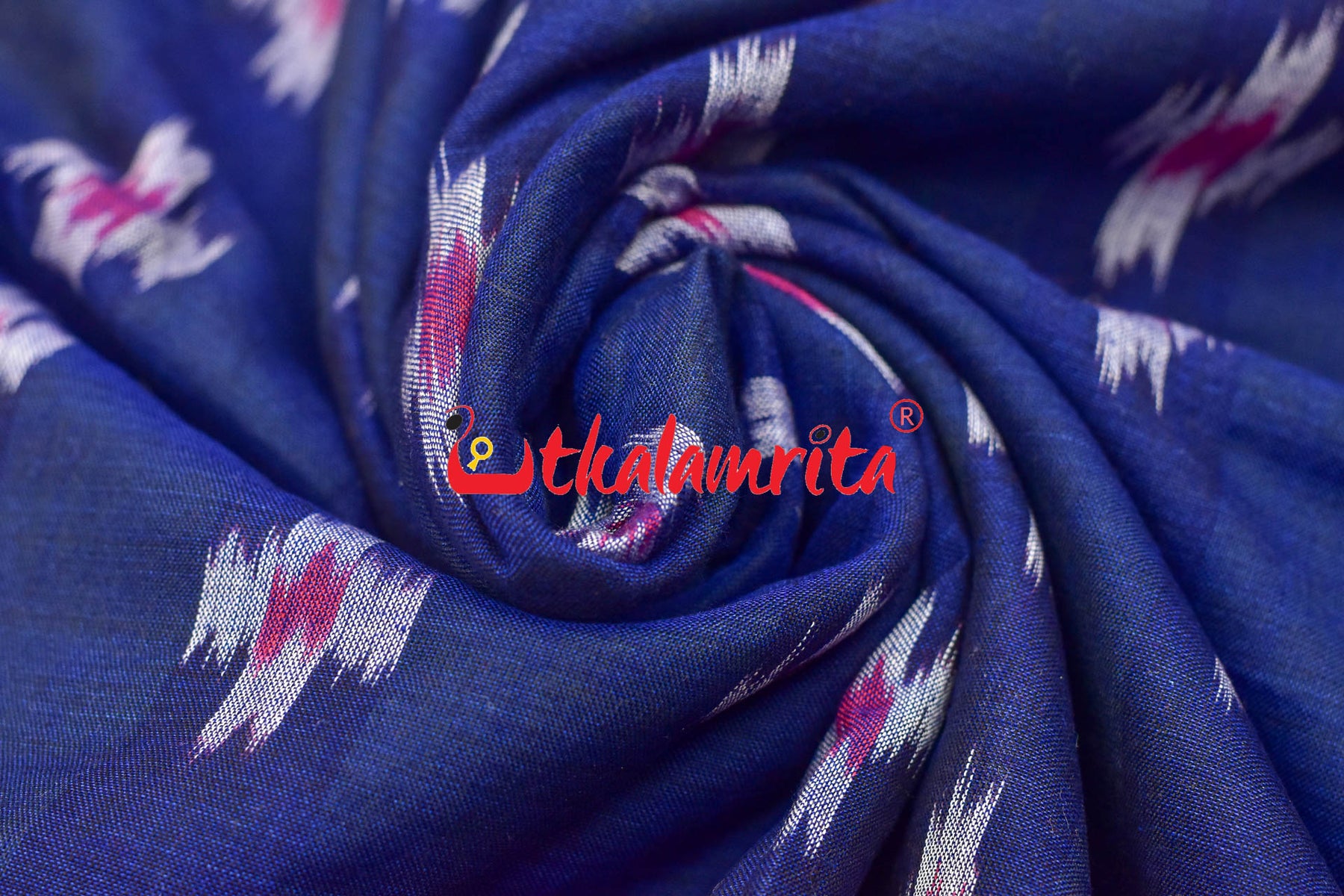 Blue Single Ikat Pasapali (Fabric)