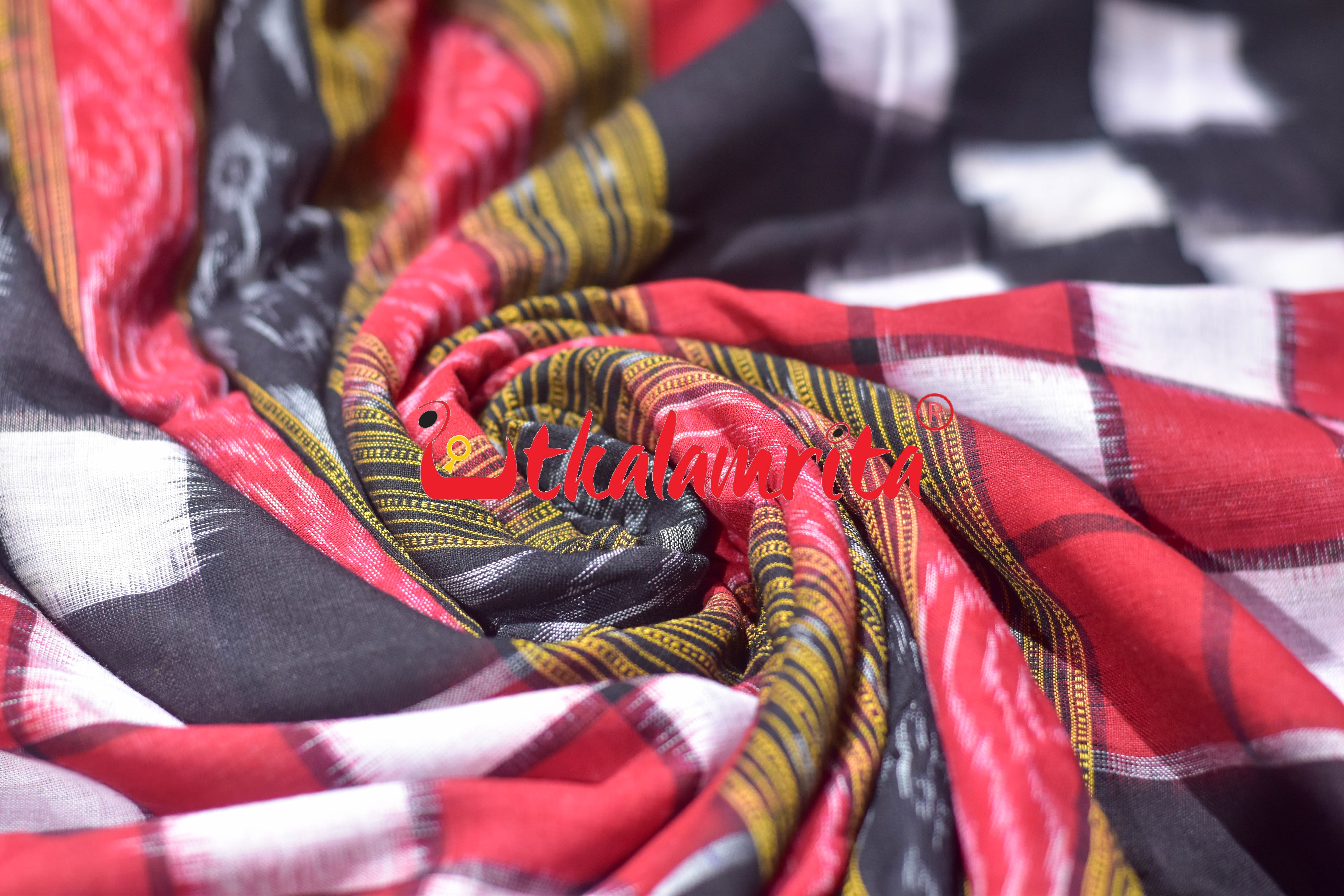 Red Black Bichitrapuri Cotton (Fabric)