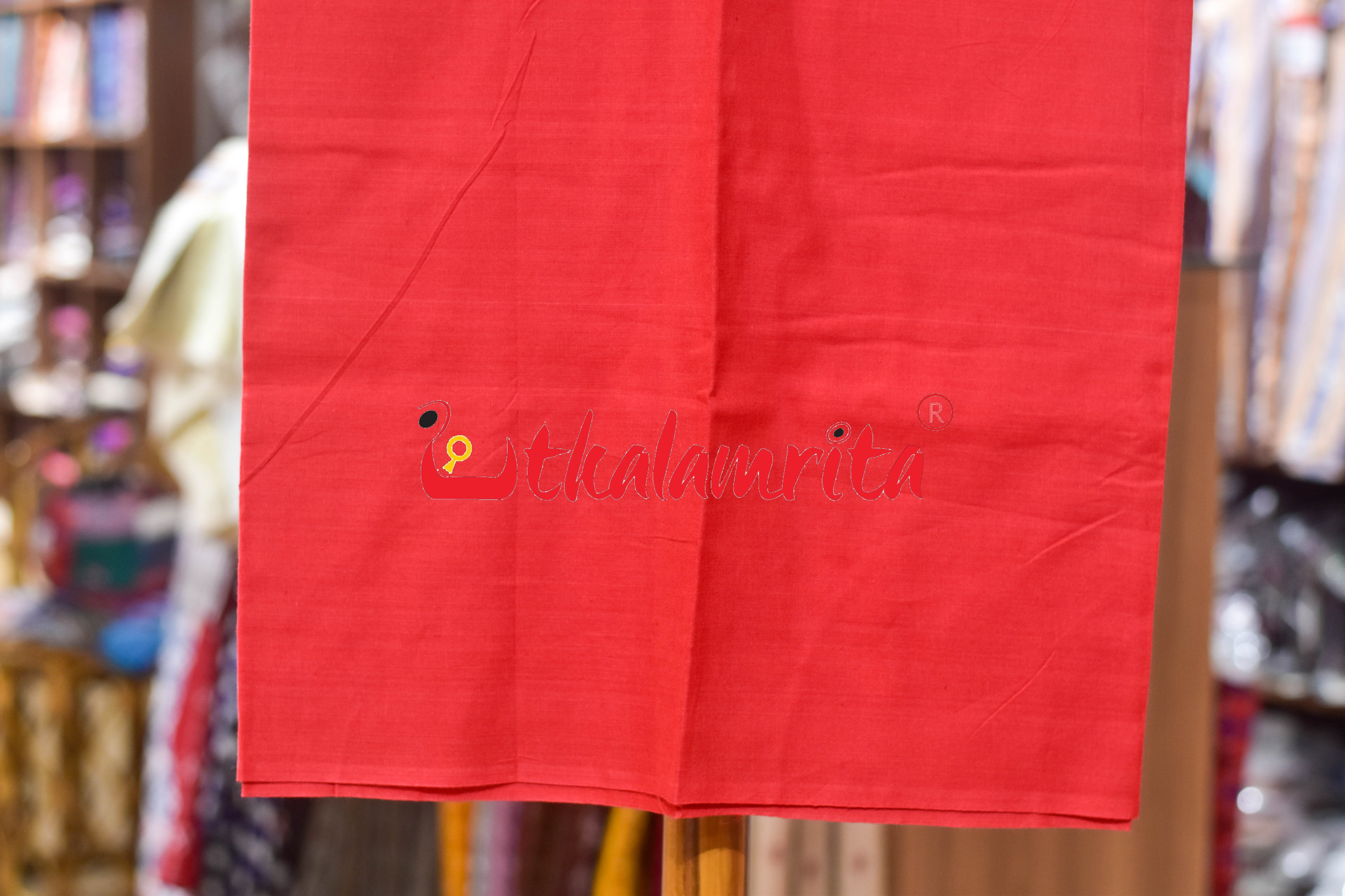 Black Red Body Animal Sambalpuri Cotton Dress Set