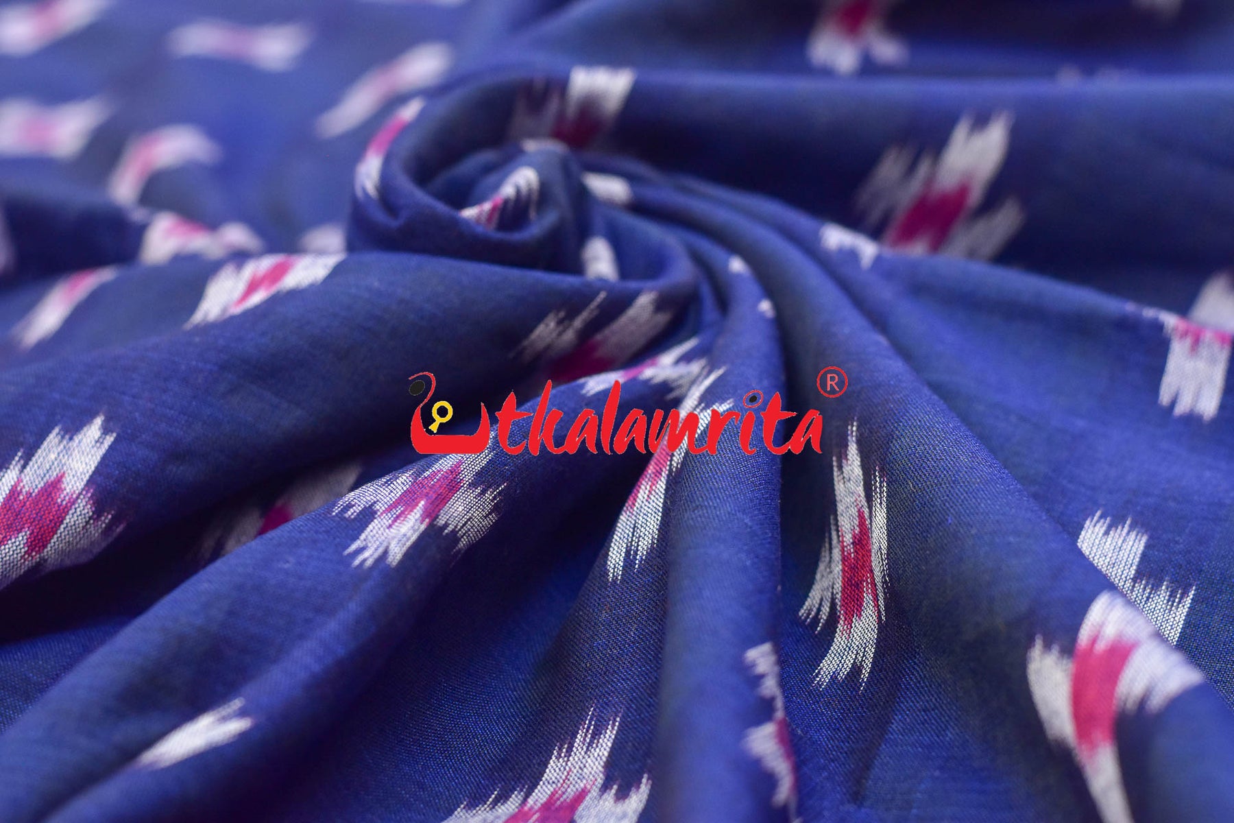 Blue Single Ikat Pasapali (Fabric)