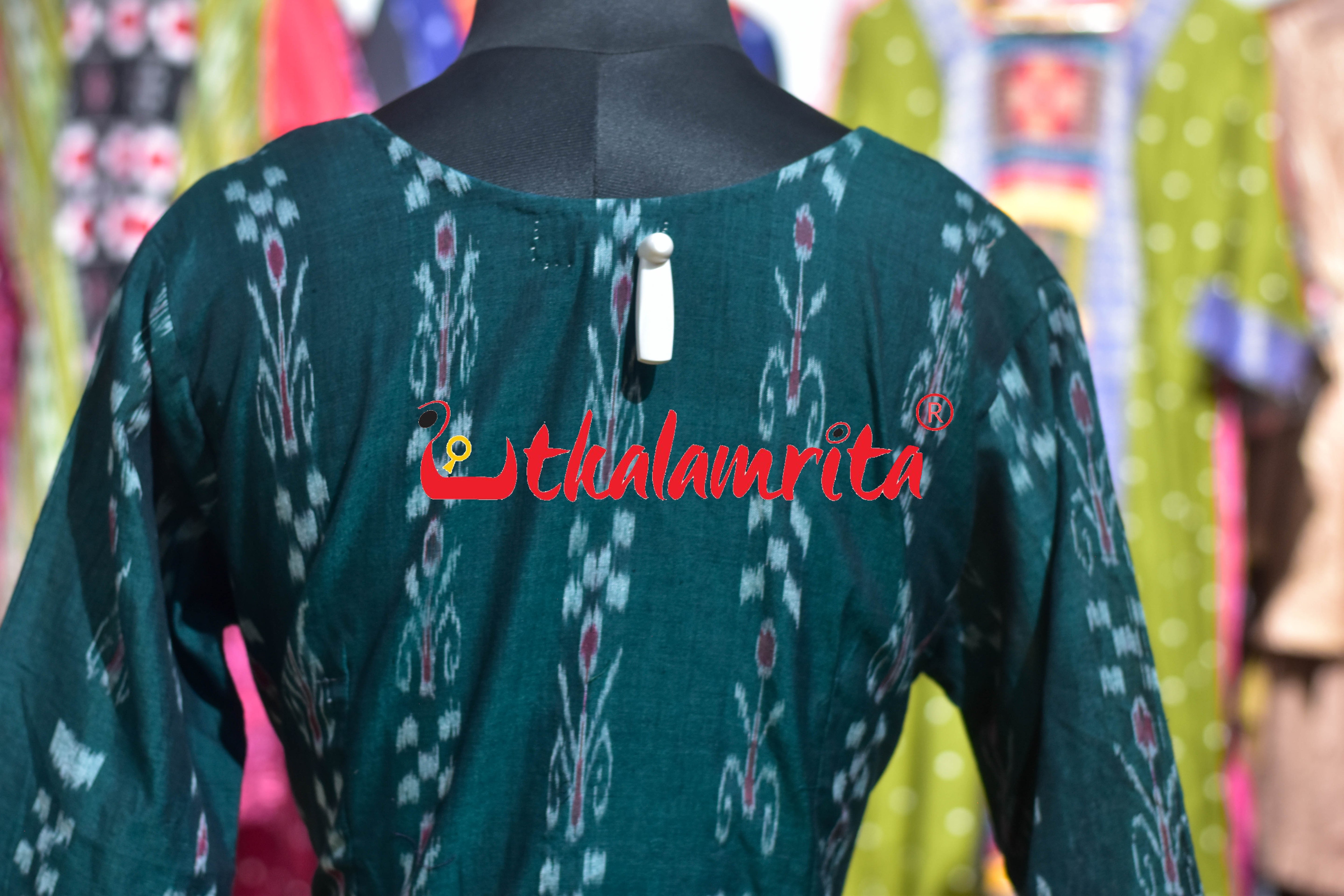 Light Green Kahda with Grey Green Pasapali (Anarkali)