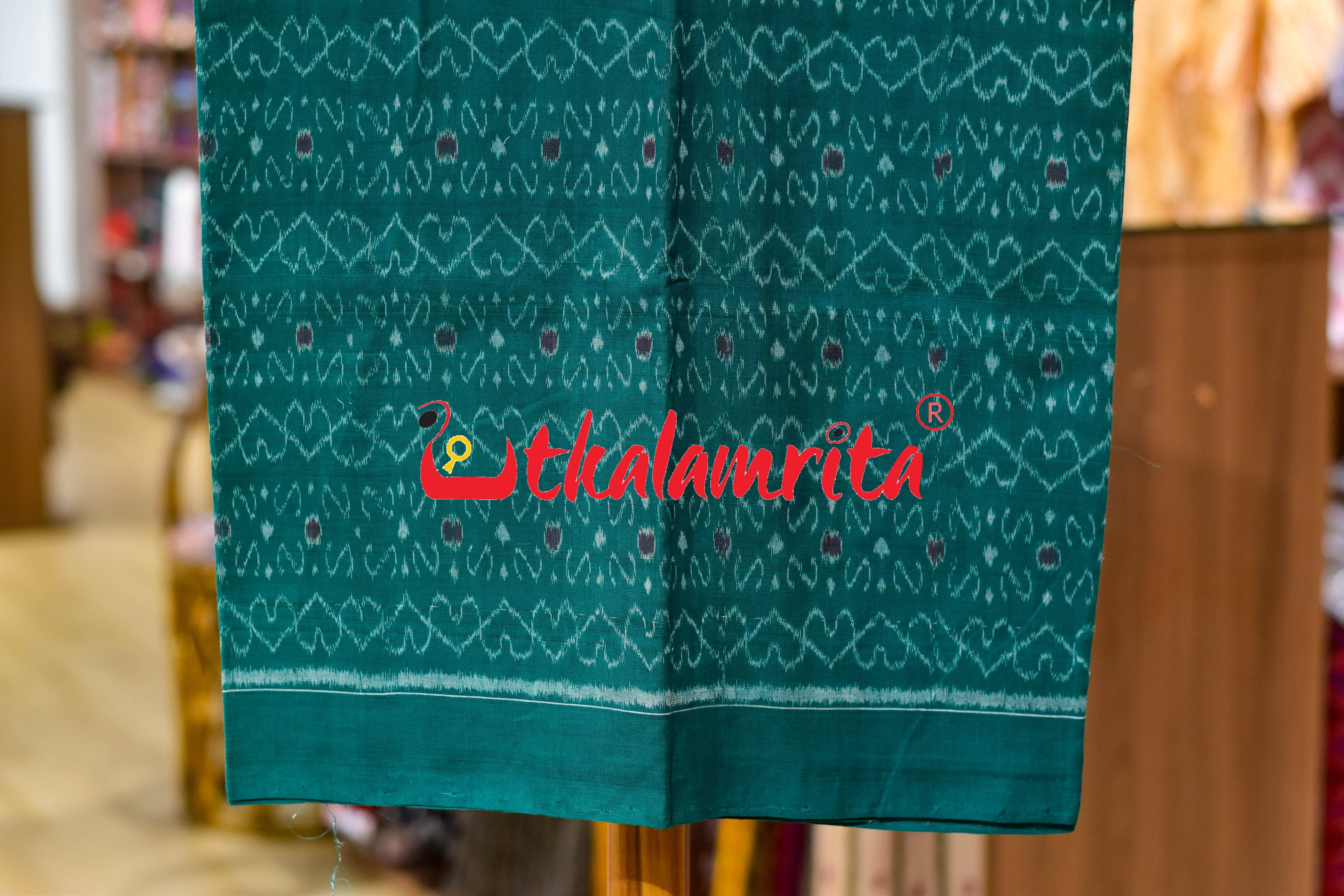 Green Red S Bandha Sambalpuri Dress Set