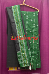 Green Black Simple Pasapali Flower Dress Set