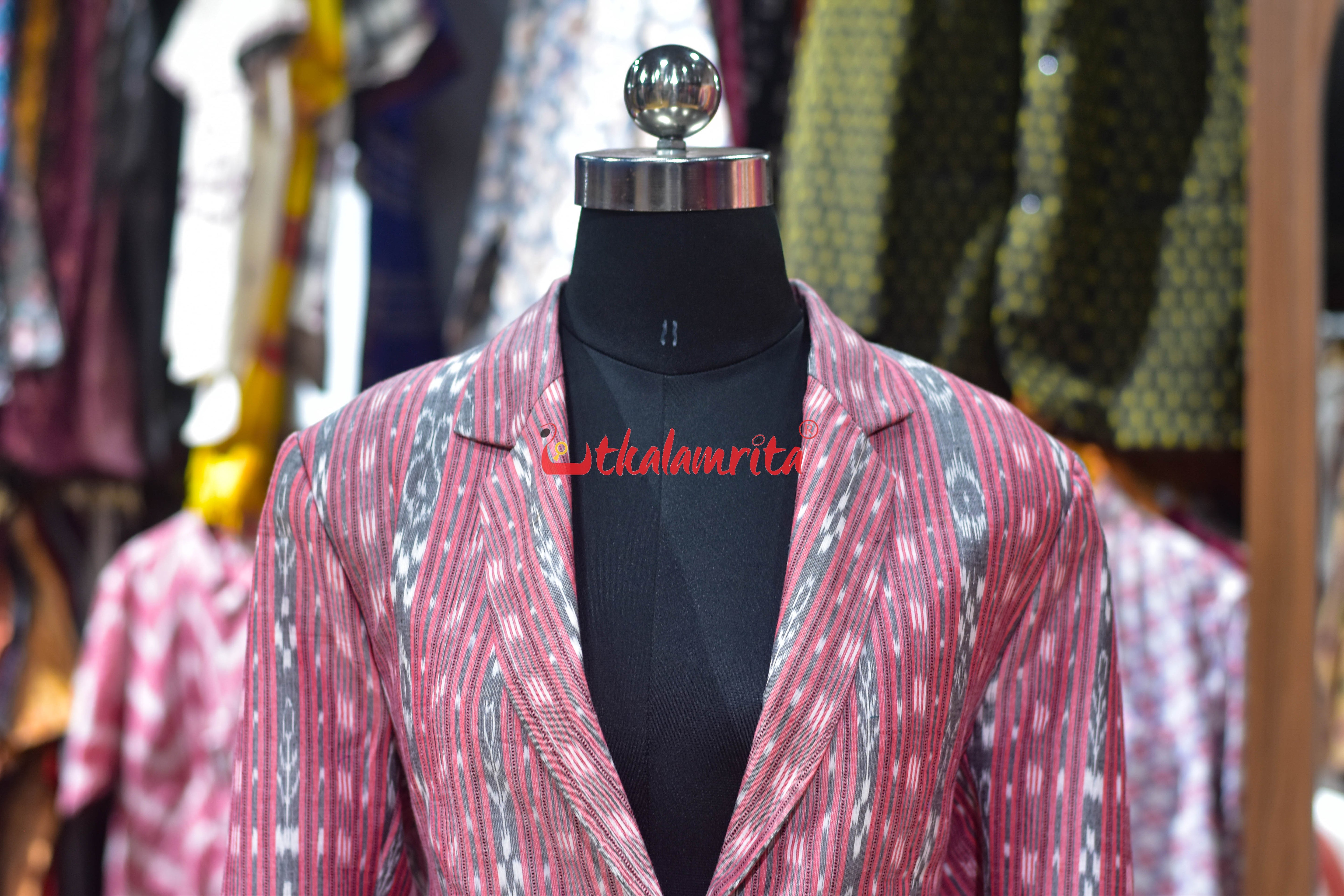 Light Pink Ikat (Ladies' Blazer)