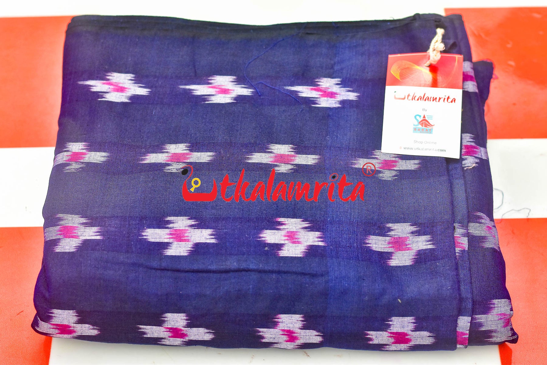 Blue Single Ikat Pasapali (Fabric)