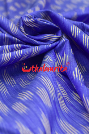 Blue Body Ikat Gopalpur Tussar (Fabric)