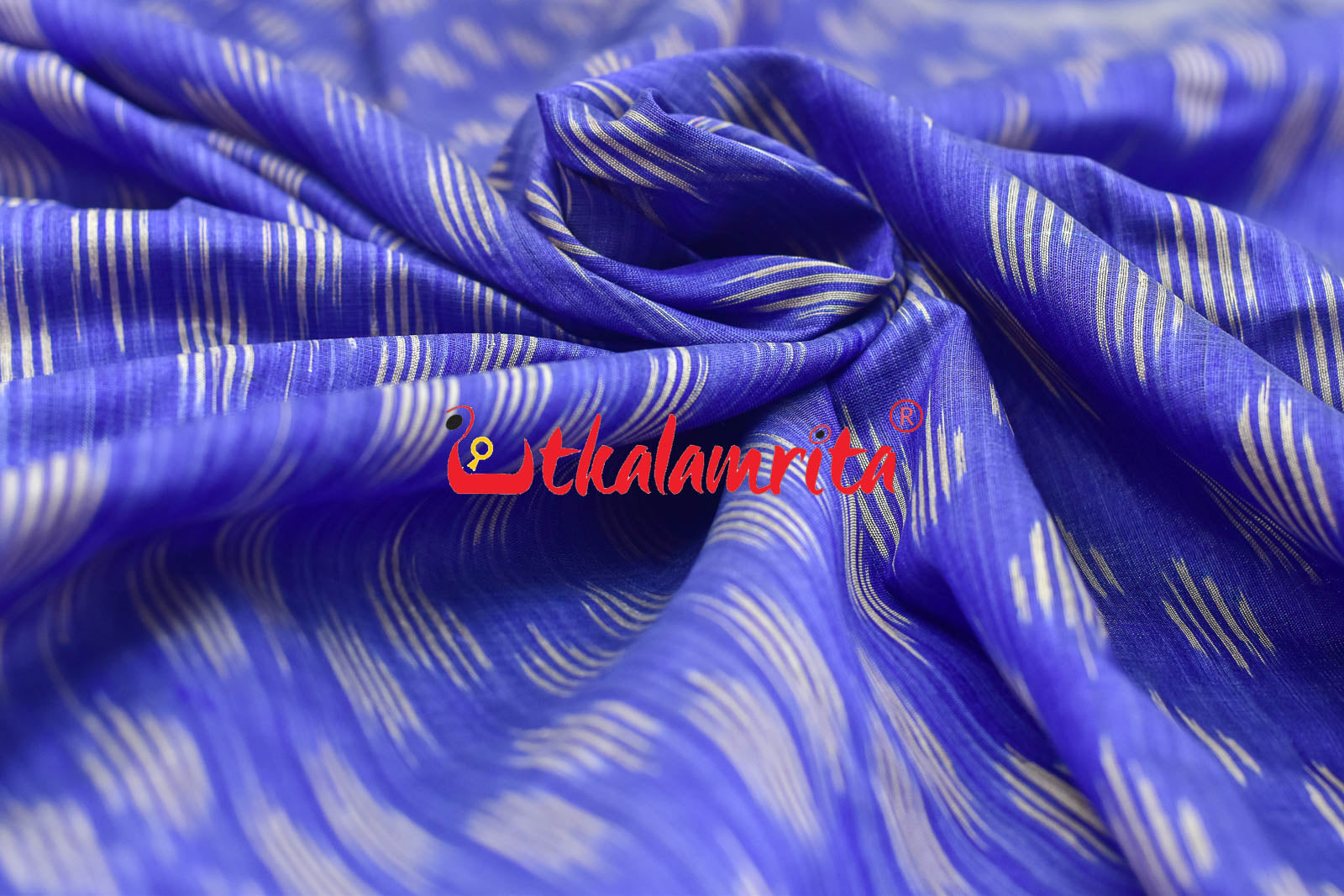 Blue Body Ikat Gopalpur Tussar (Fabric)