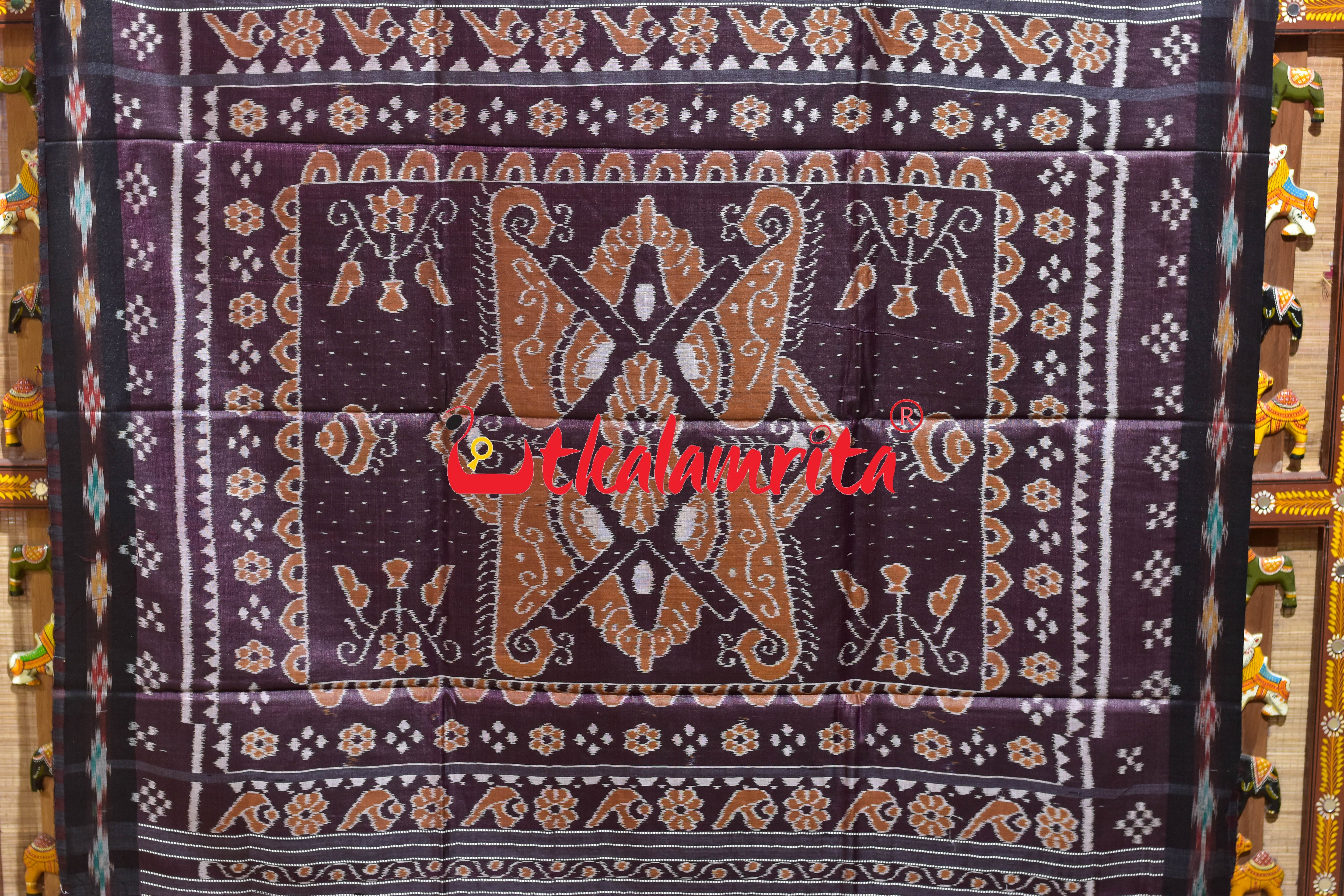 Burgundy Box Anchal Gopalpur Tussar Silk Saree