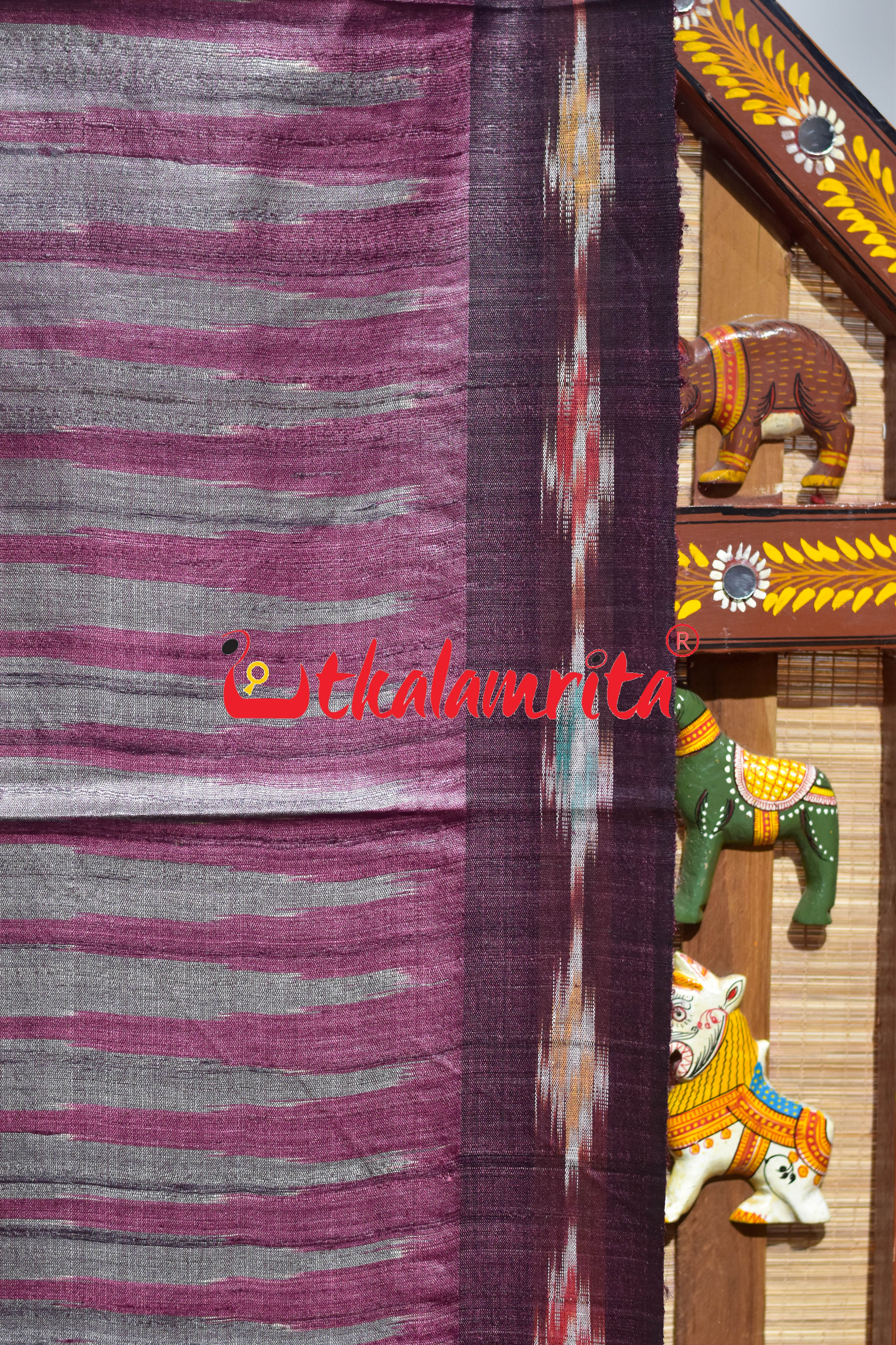 Burgundy Box Anchal Gopalpur Tussar Silk Saree