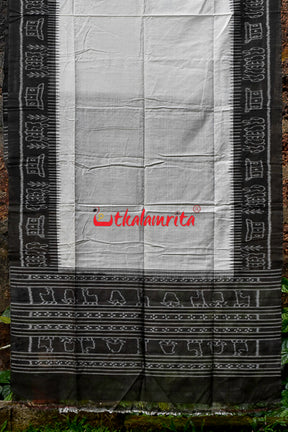 White Olive Elephant (Dupatta)