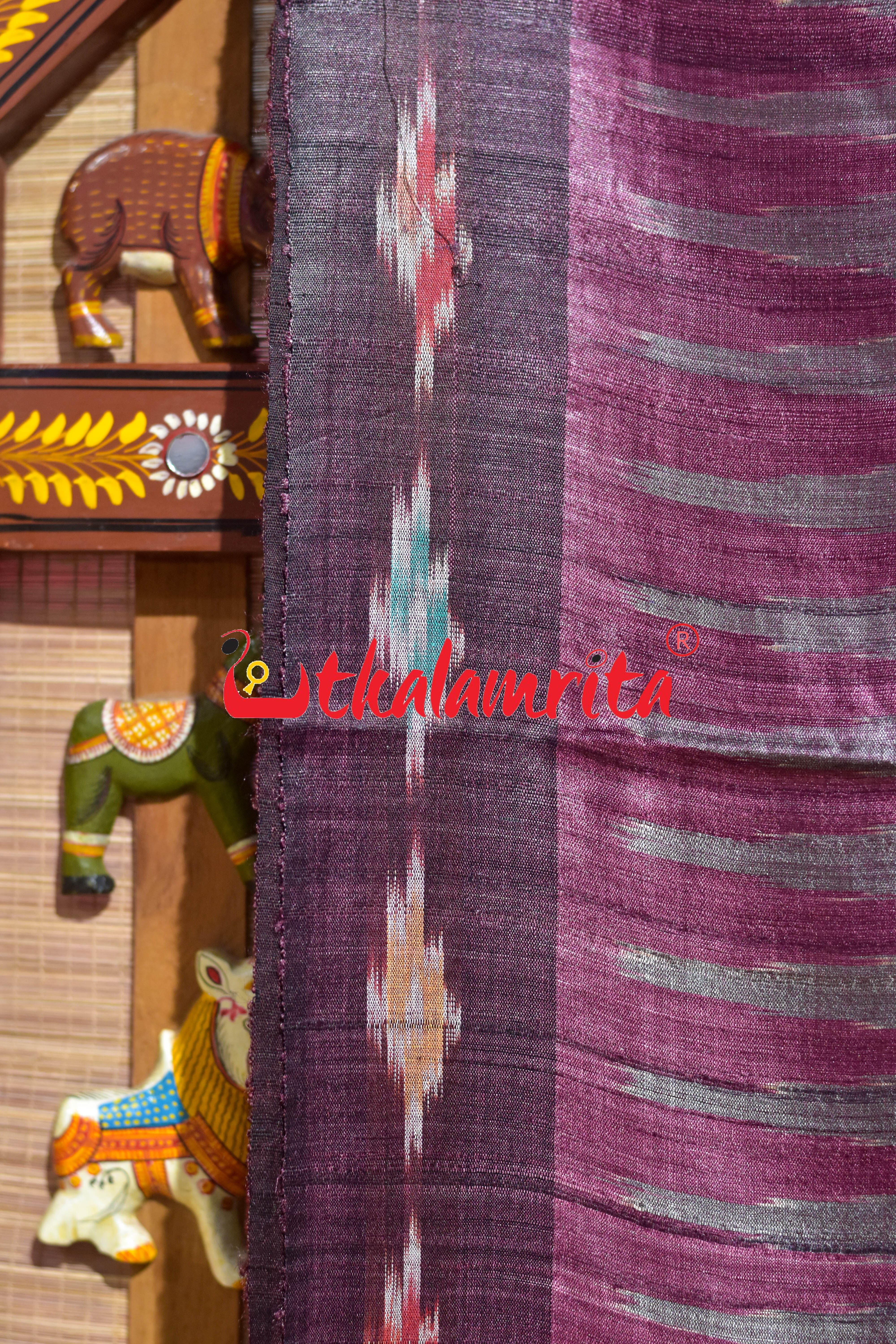 Burgundy Box Anchal Gopalpur Tussar Silk Saree