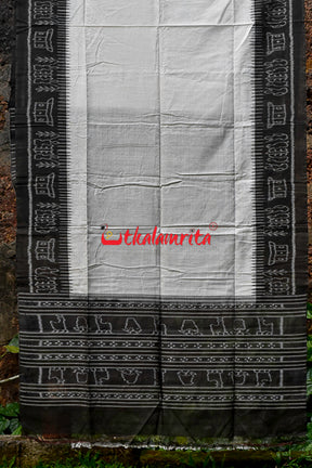 White Olive Elephant (Dupatta)