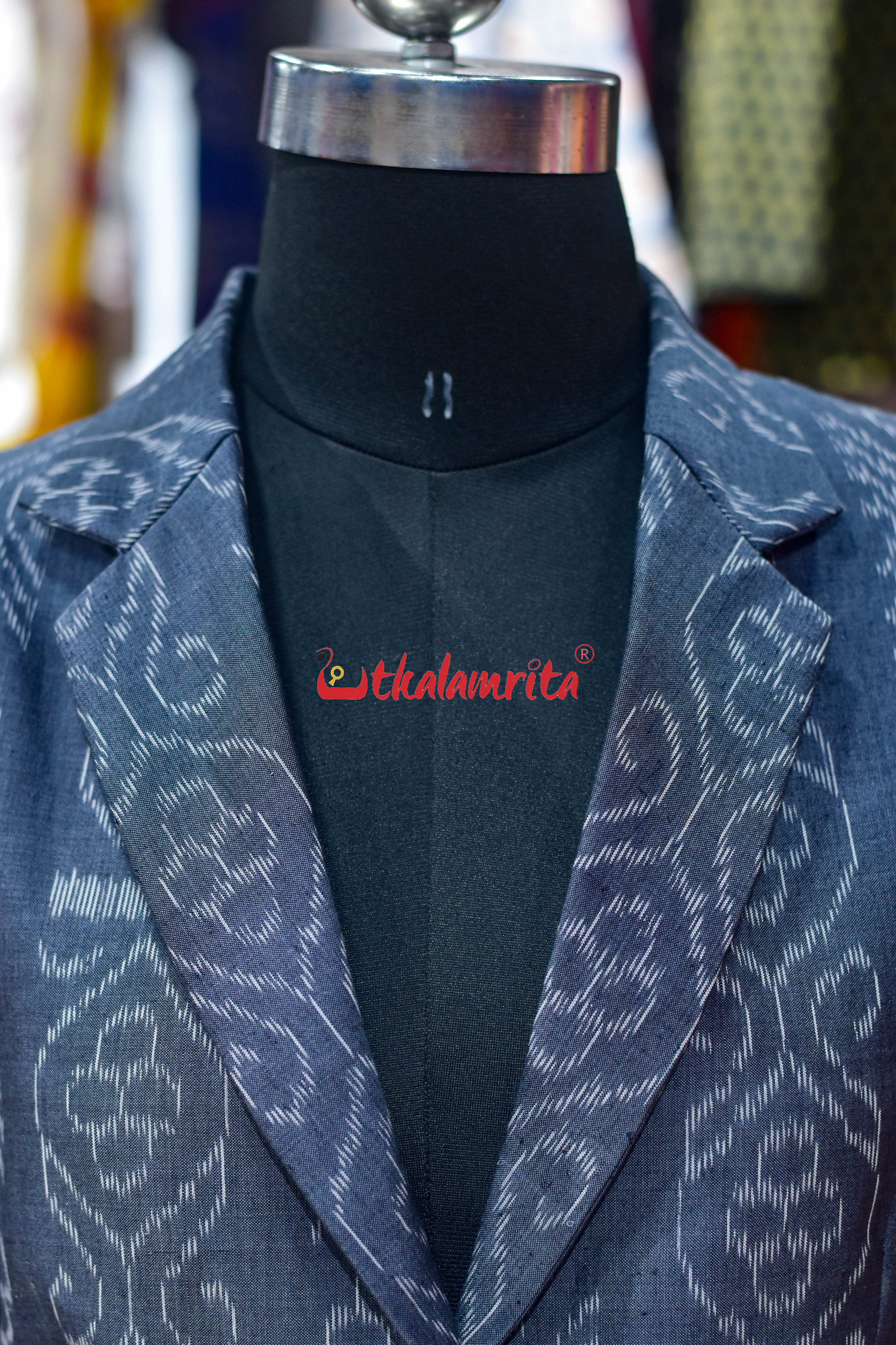 Grey Flower Bandha (Ladies' Blazer)