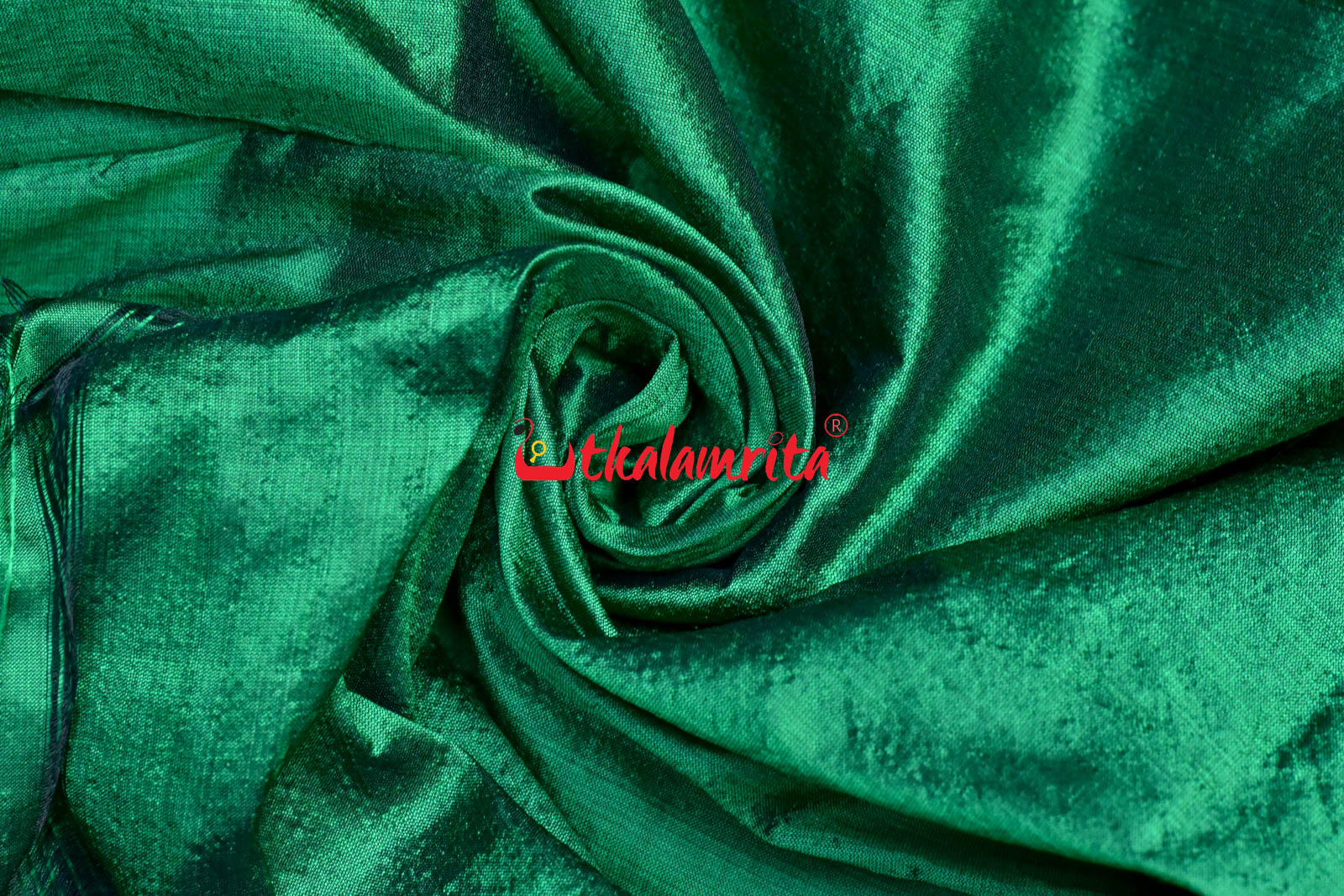 Green Bandha Border Silk (Fabric)