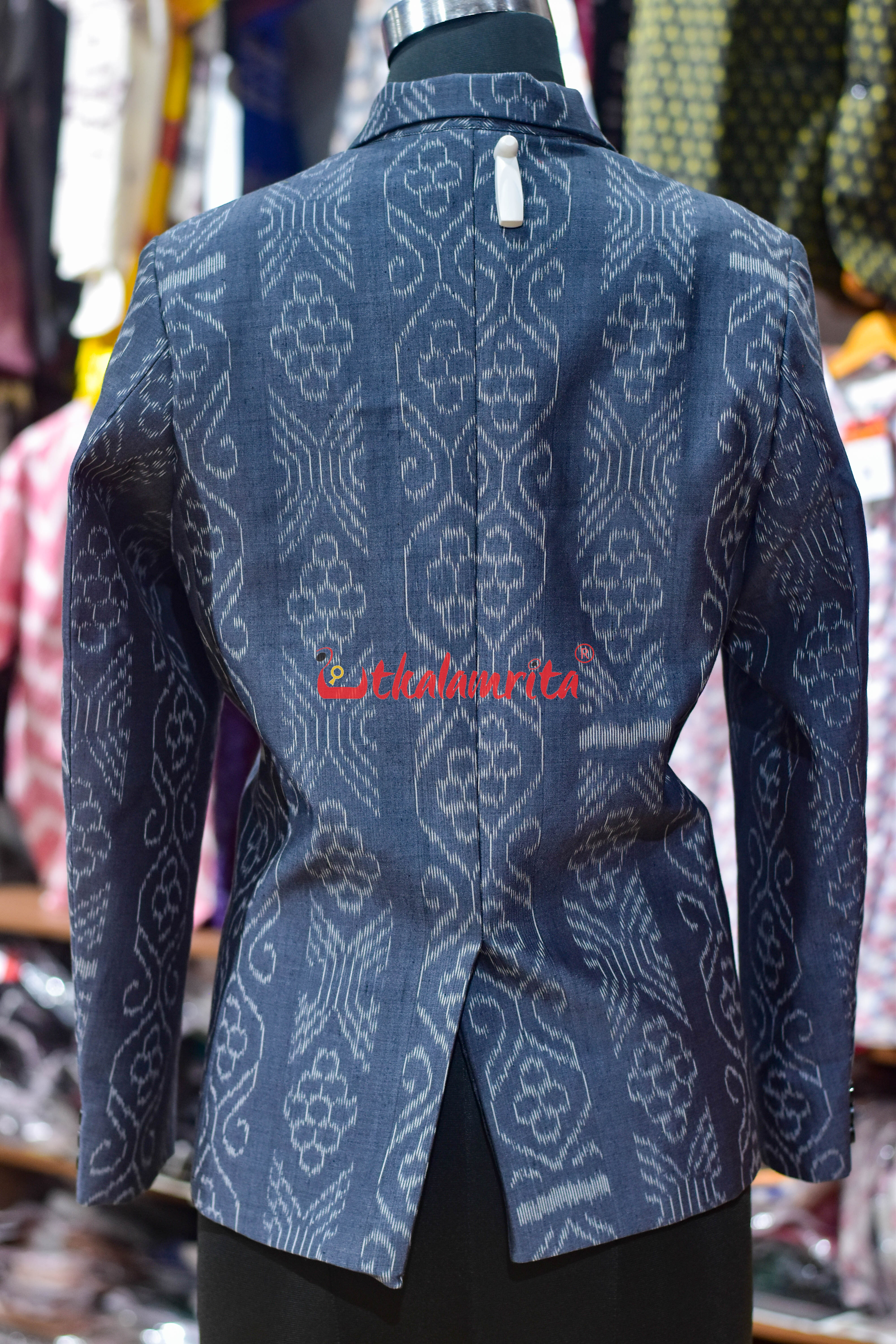 Grey Flower Bandha (Ladies' Blazer)