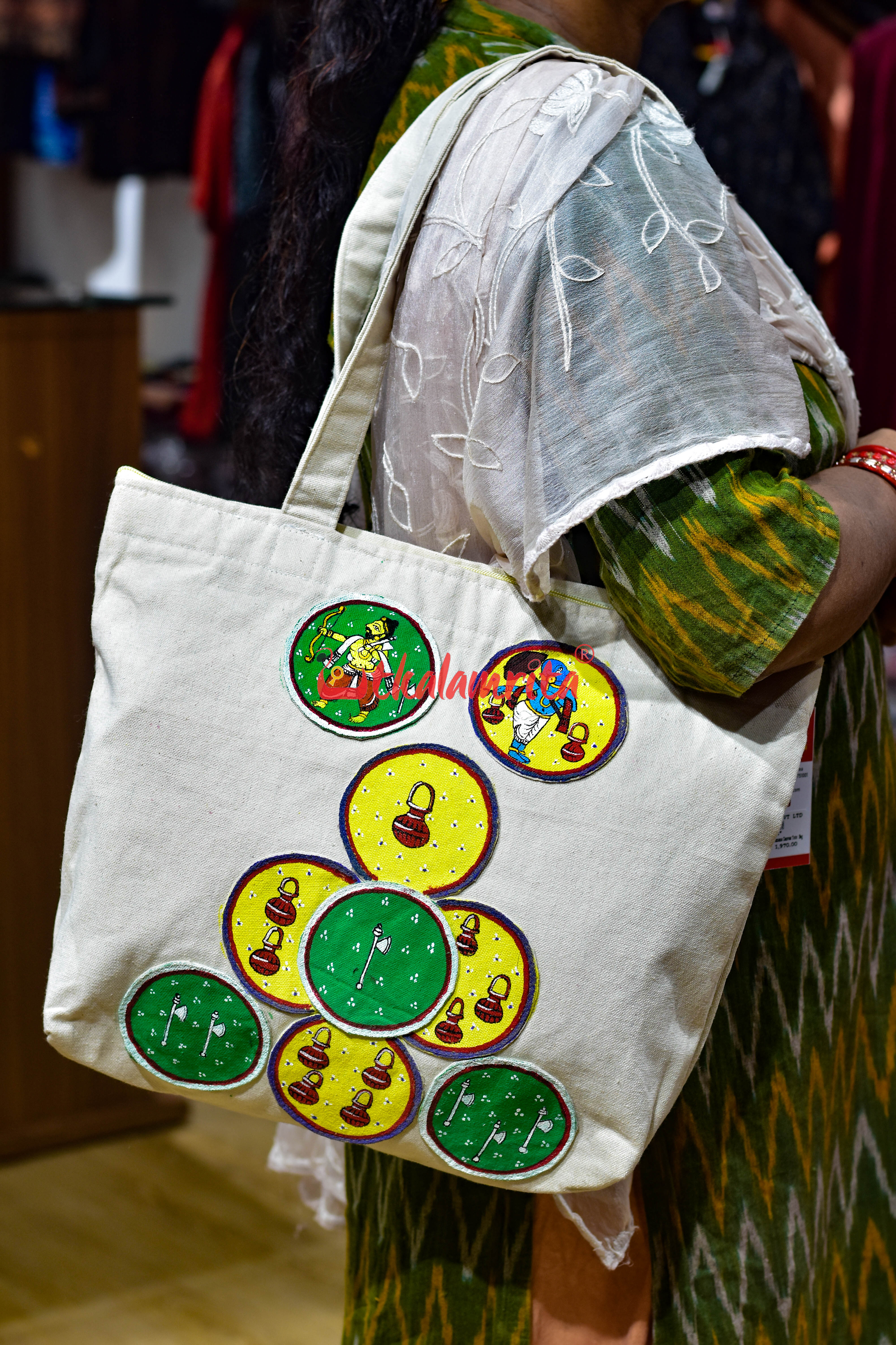Ganjapa Dasabatara Parasuram Bamana Canvas Tote Bag