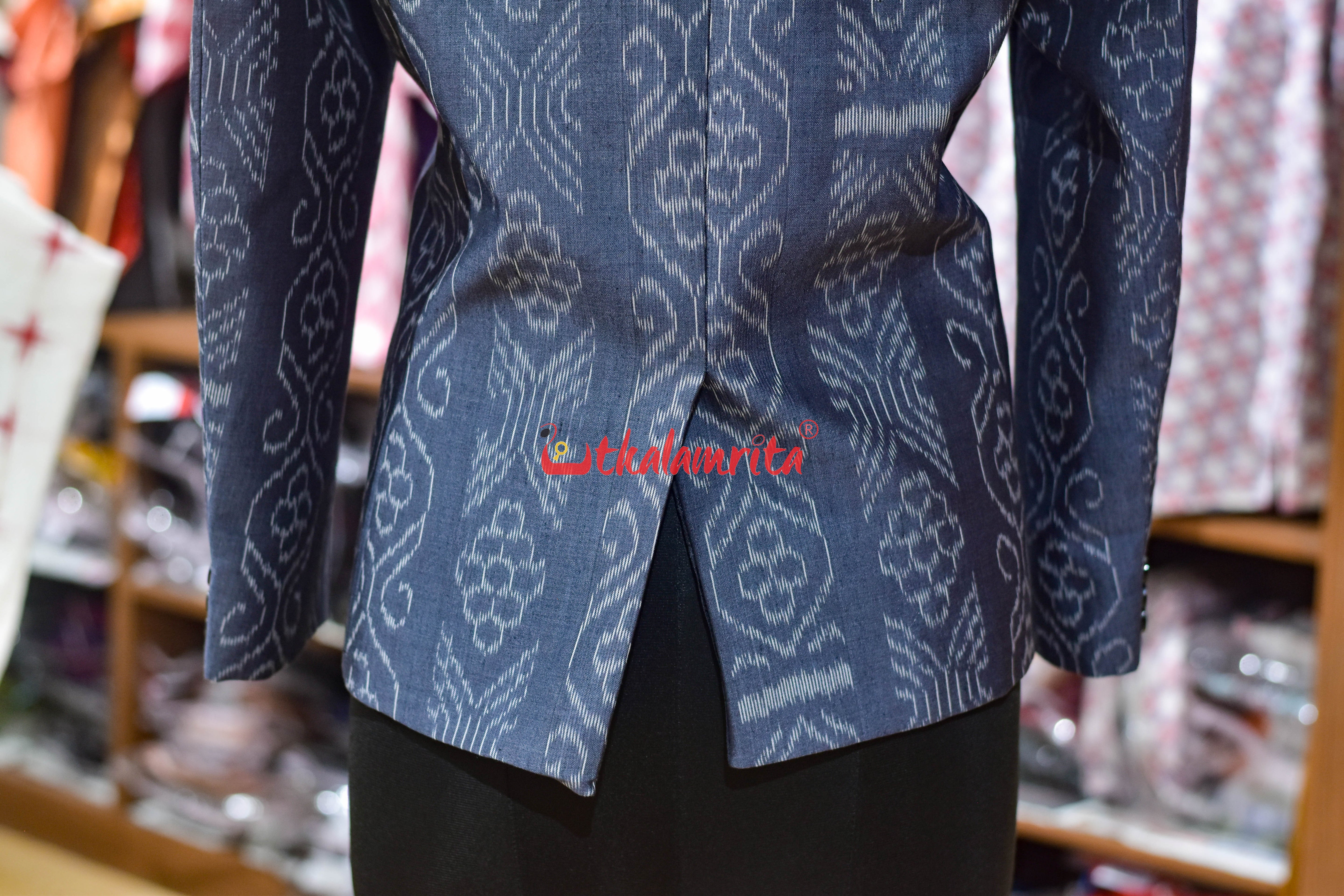 Grey Flower Bandha (Ladies' Blazer)