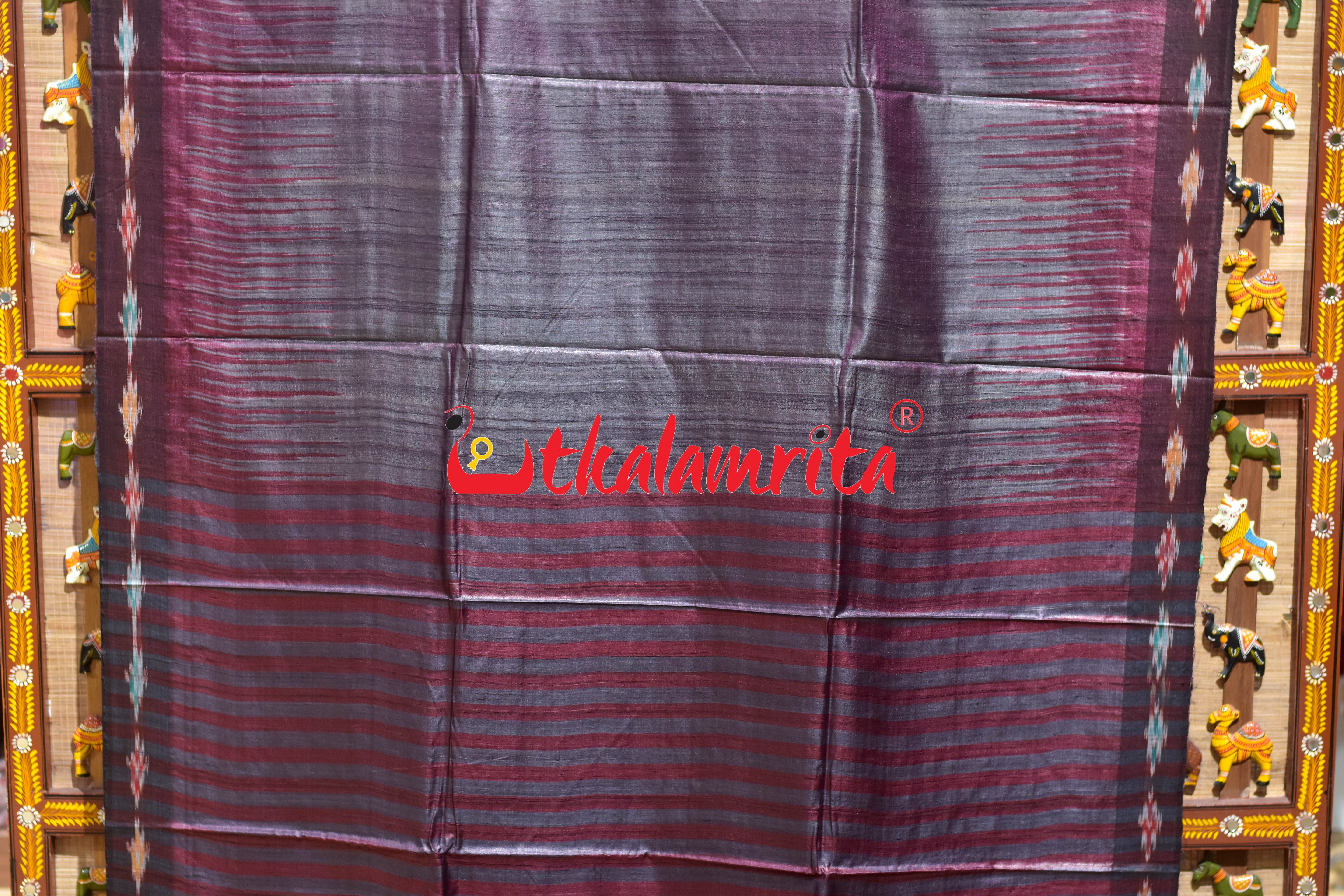 Burgundy Box Anchal Gopalpur Tussar Silk Saree