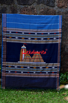 Blue Puri Mandira Dhalapathara Saree